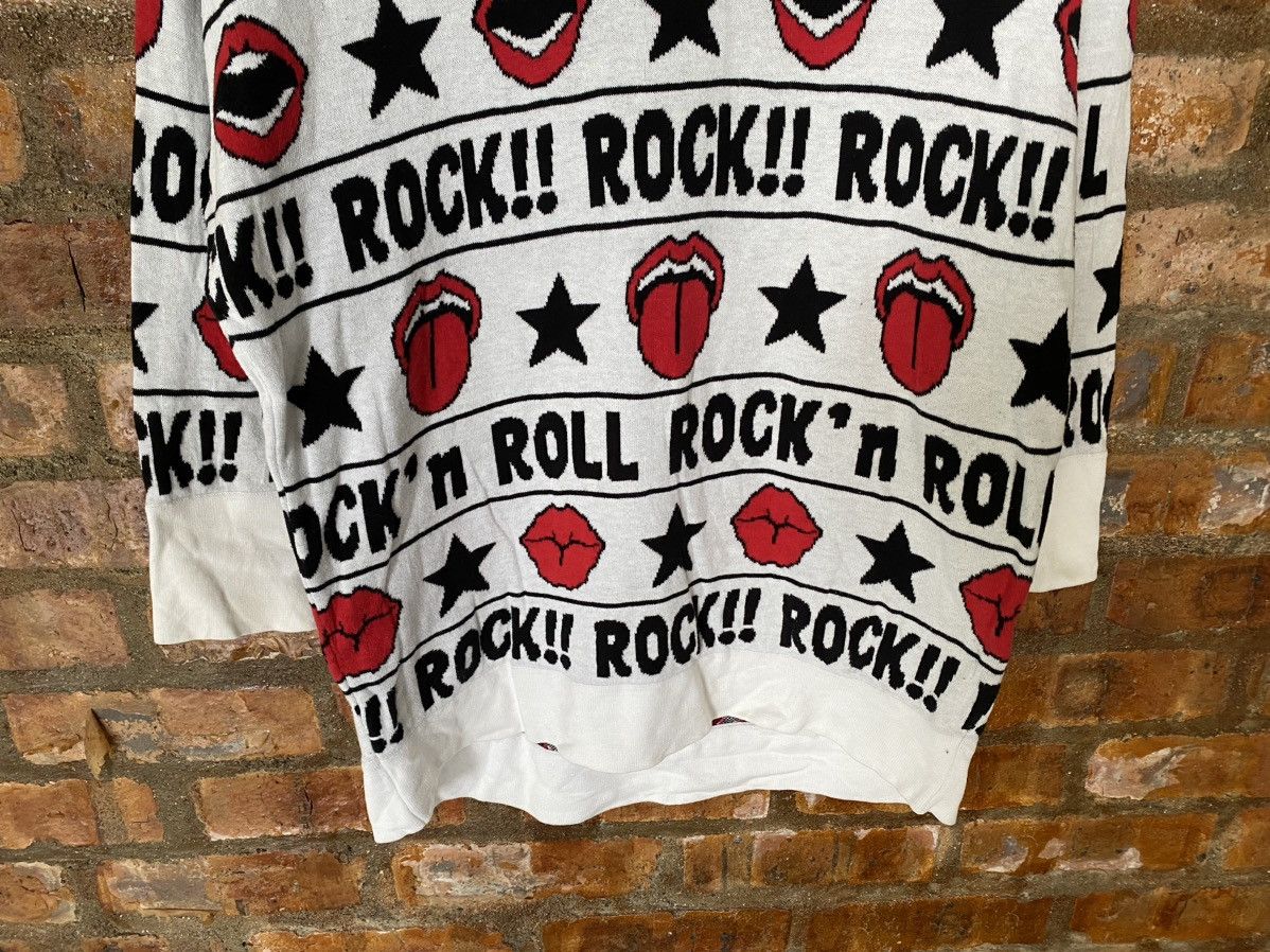 Japanese Brand Vtg Glad New Japan Intarsia Kiss, tongue ROCK!! Size M / US 6-8 / IT 42-44 - 5 Thumbnail