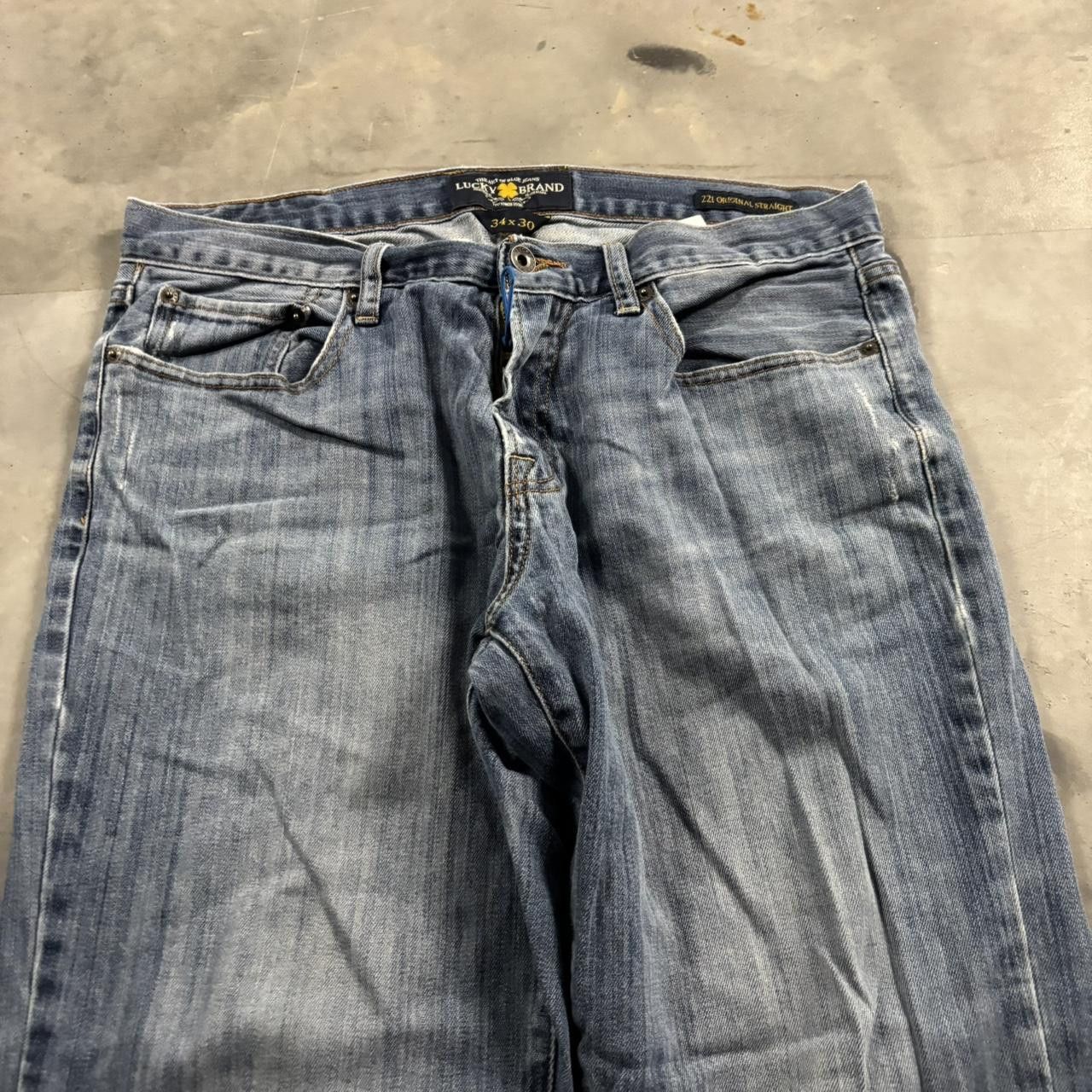 Vintage Crazy Vintage Y2K/2000s Grunge Faded Wash Distressed Denim Jeans! 34x30 Size US 34 / EU 50 - 5 Thumbnail