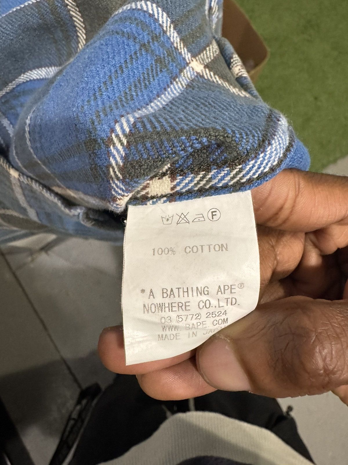 Bape Bape Flannel Blue Grey Size US S / EU 44-46 / 1 - 4 Thumbnail