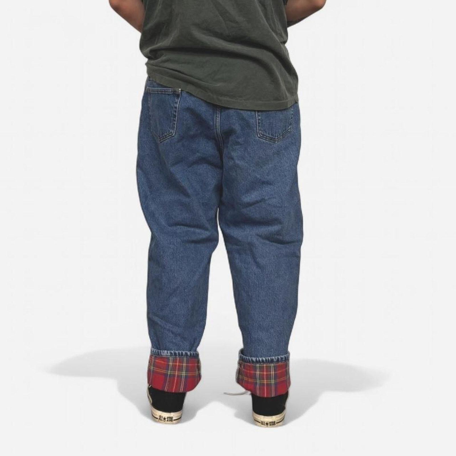 L.L. Bean 90s LL Bean Flannel Lined Blue Jeans Size US 41 - 4 Thumbnail