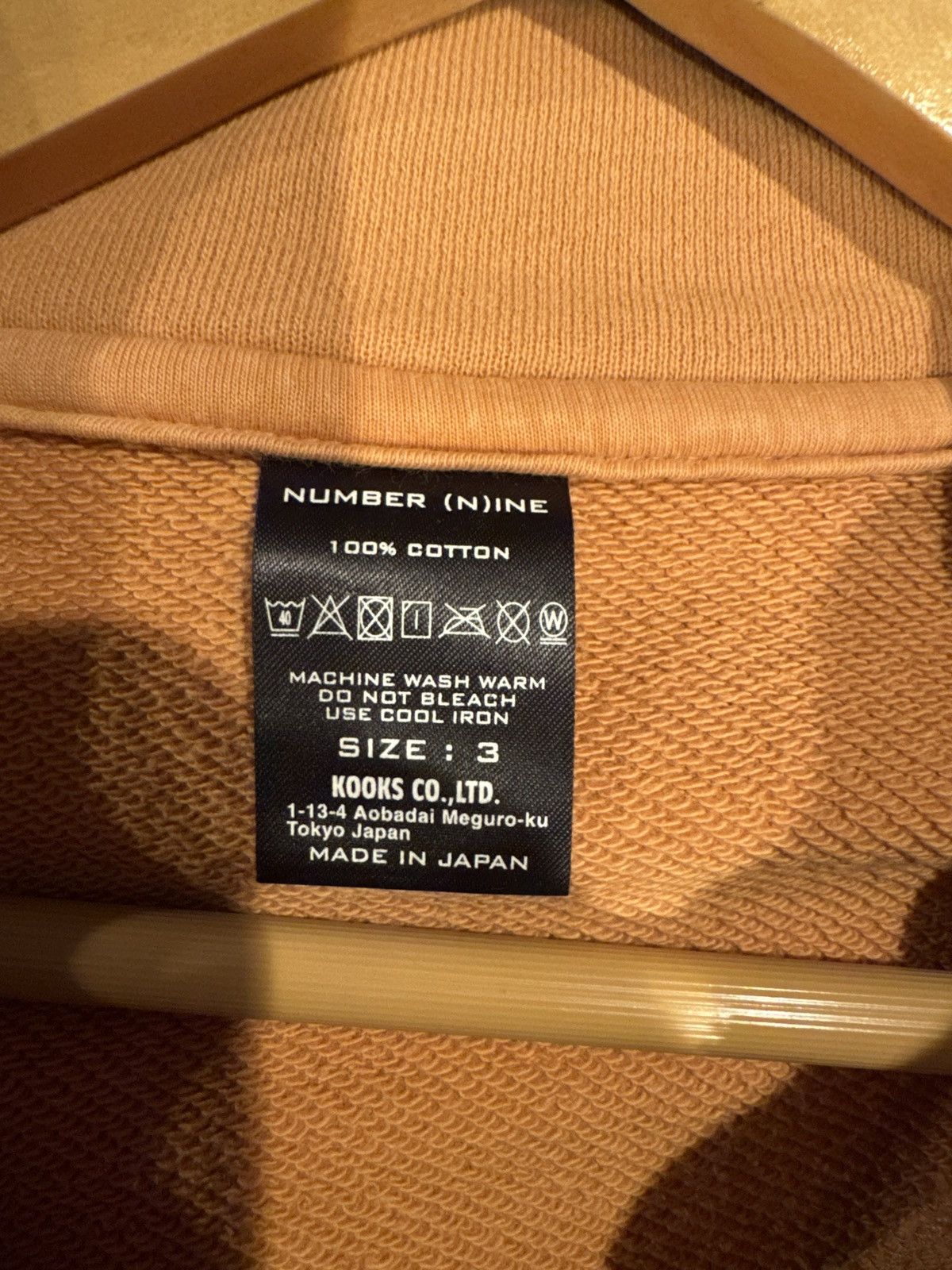 Number (N)ine Logo Half Zip Sweatshirt Size US L / EU 52-54 / 3 - 3 Thumbnail