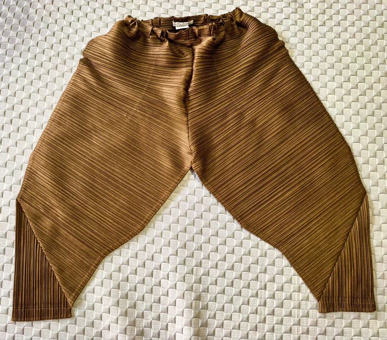 Issey Miyake issey miyake size:3 Brown pleated trousers Size 42" / US 20 - 1 Thumbnail