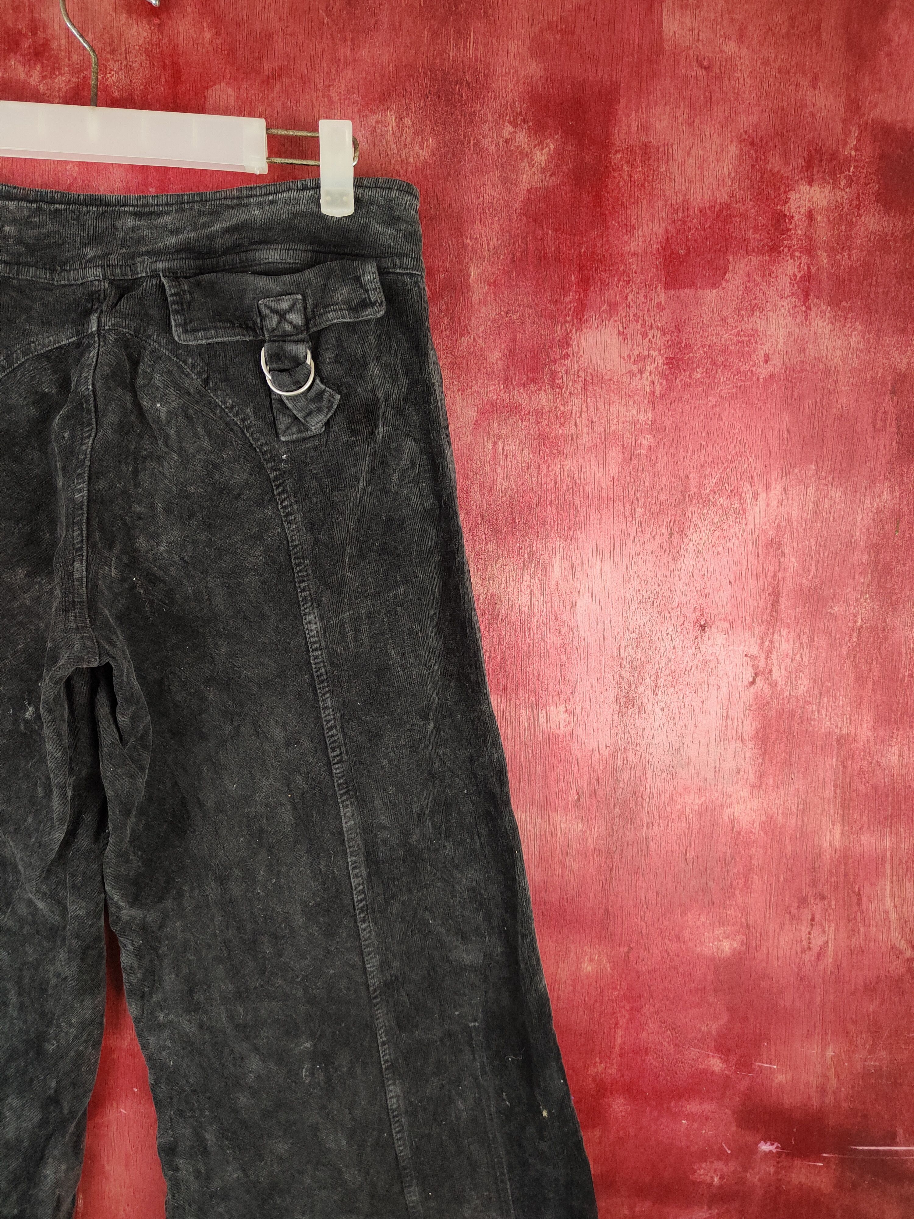 Fake London Genius Fake London Genius Black Corduroy palazo Pants #S1488 Size 28" / US 6 / IT 42 - 11 Thumbnail