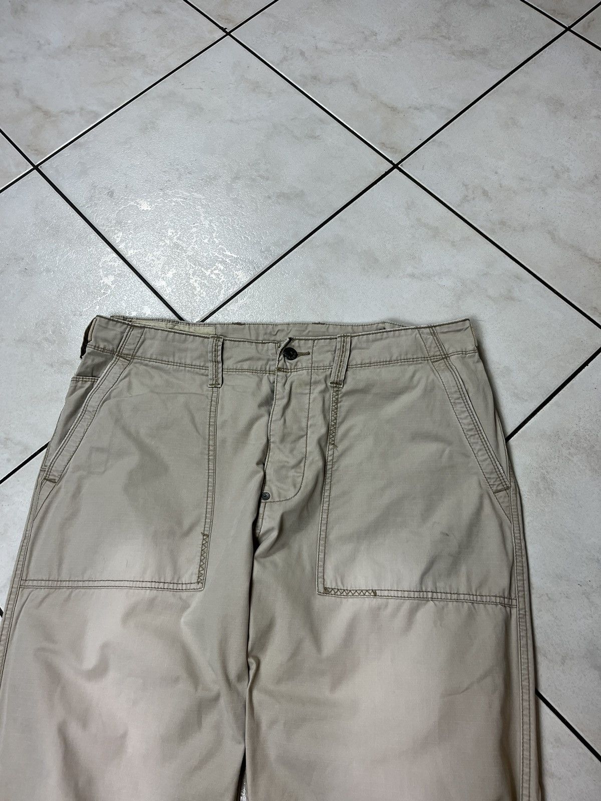 Polo Ralph Lauren × Ralph Lauren × Vintage Vintage Ralph Lauren distressed washed thrashed cargo pants Size US 34 / EU 50 - 3 Thumbnail