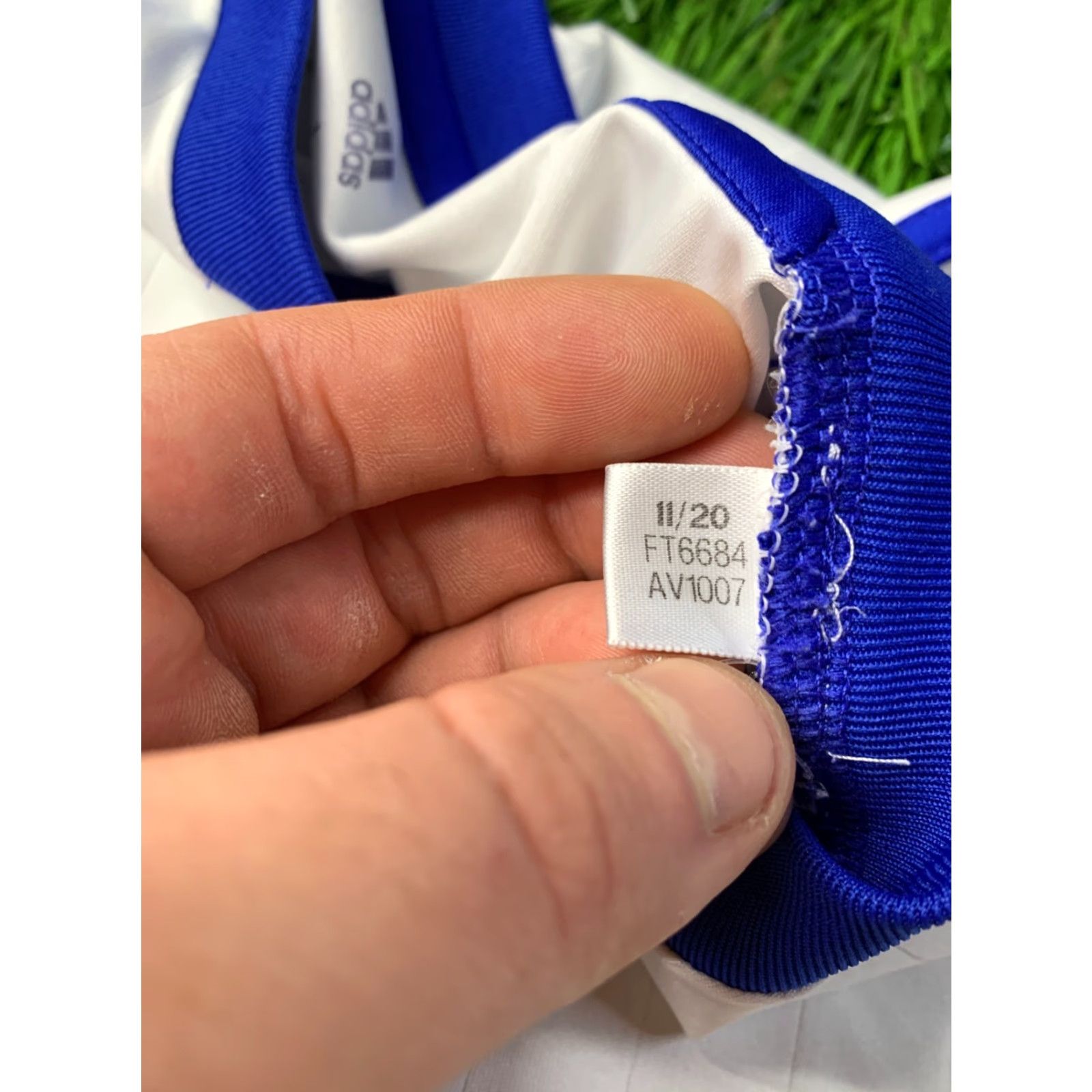 Adidas ADIDAS Tabela FOOTBALL SHIRT L Men White and Blue 100% Polyester ADIDAS PERFORMANCE T-Shirt 2020 Size US L / EU 52-54 / 3 - 6 Thumbnail