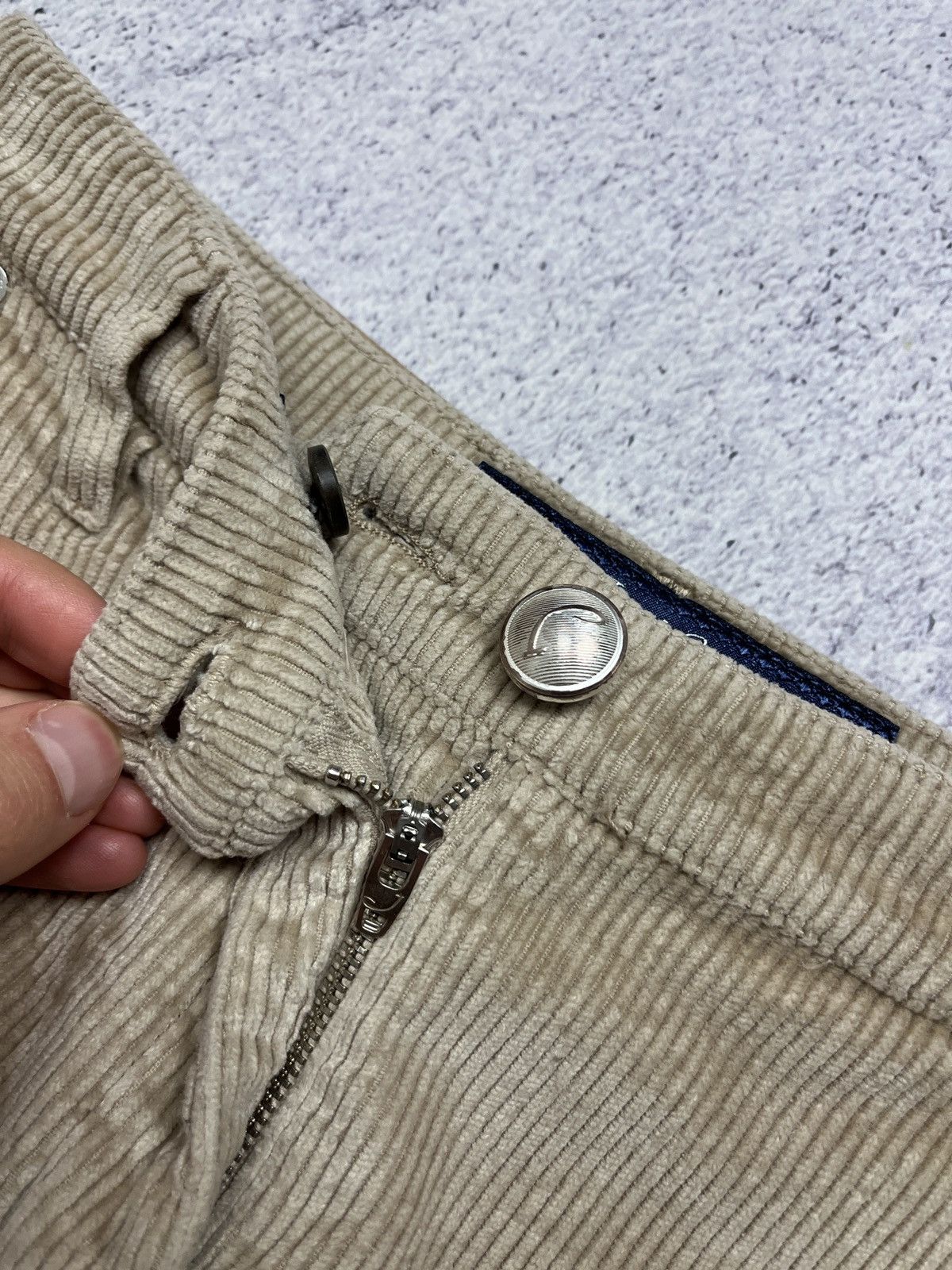 Designer × Jacob Cohen Jacob Cohen Women’s Corduroy Beige Luxury Hand Made Pants Size 25" / US 0 / IT 36 - 11 Thumbnail
