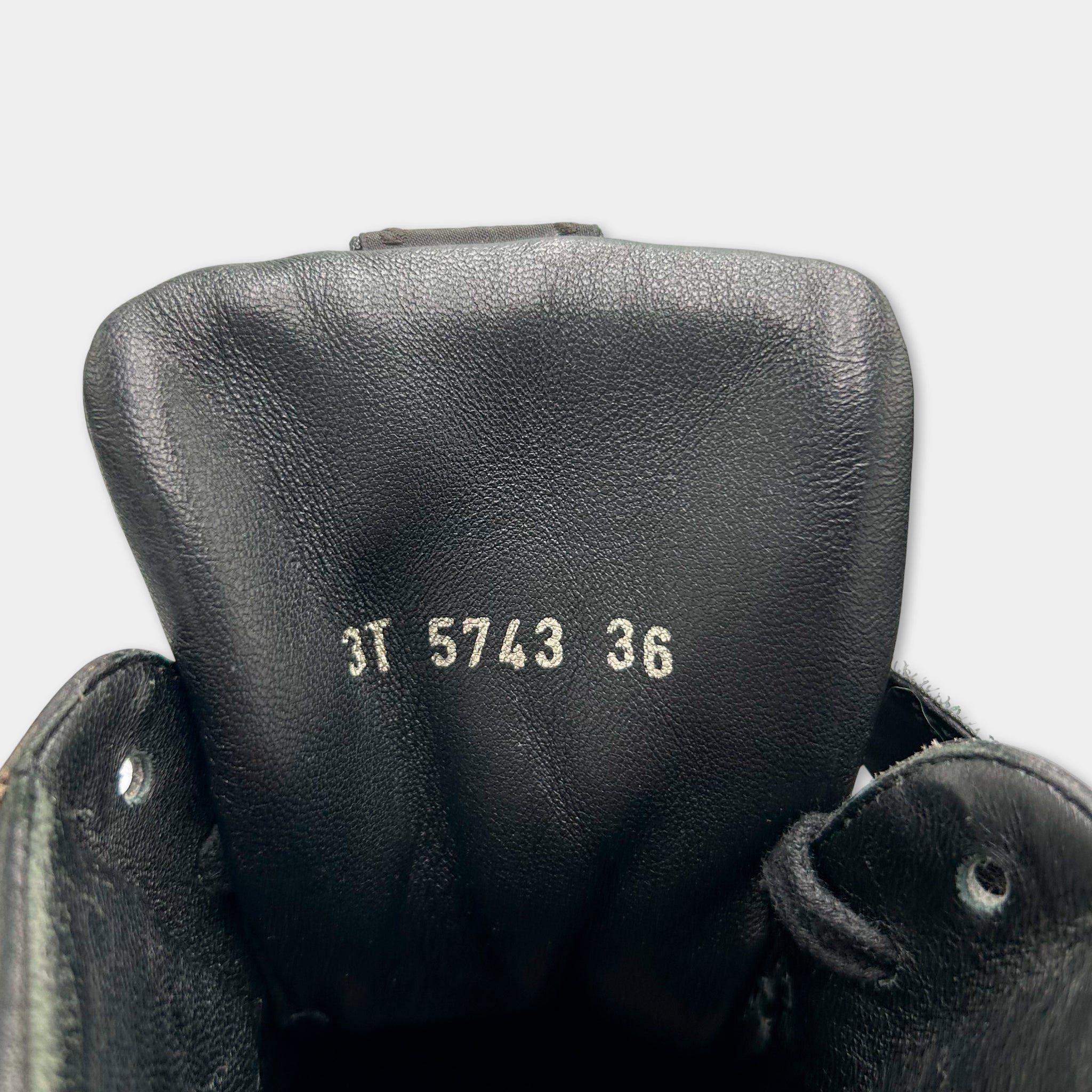 Prada Prada Leather Black High Top Sneakers Size US 6 / IT 36 - 6 Thumbnail