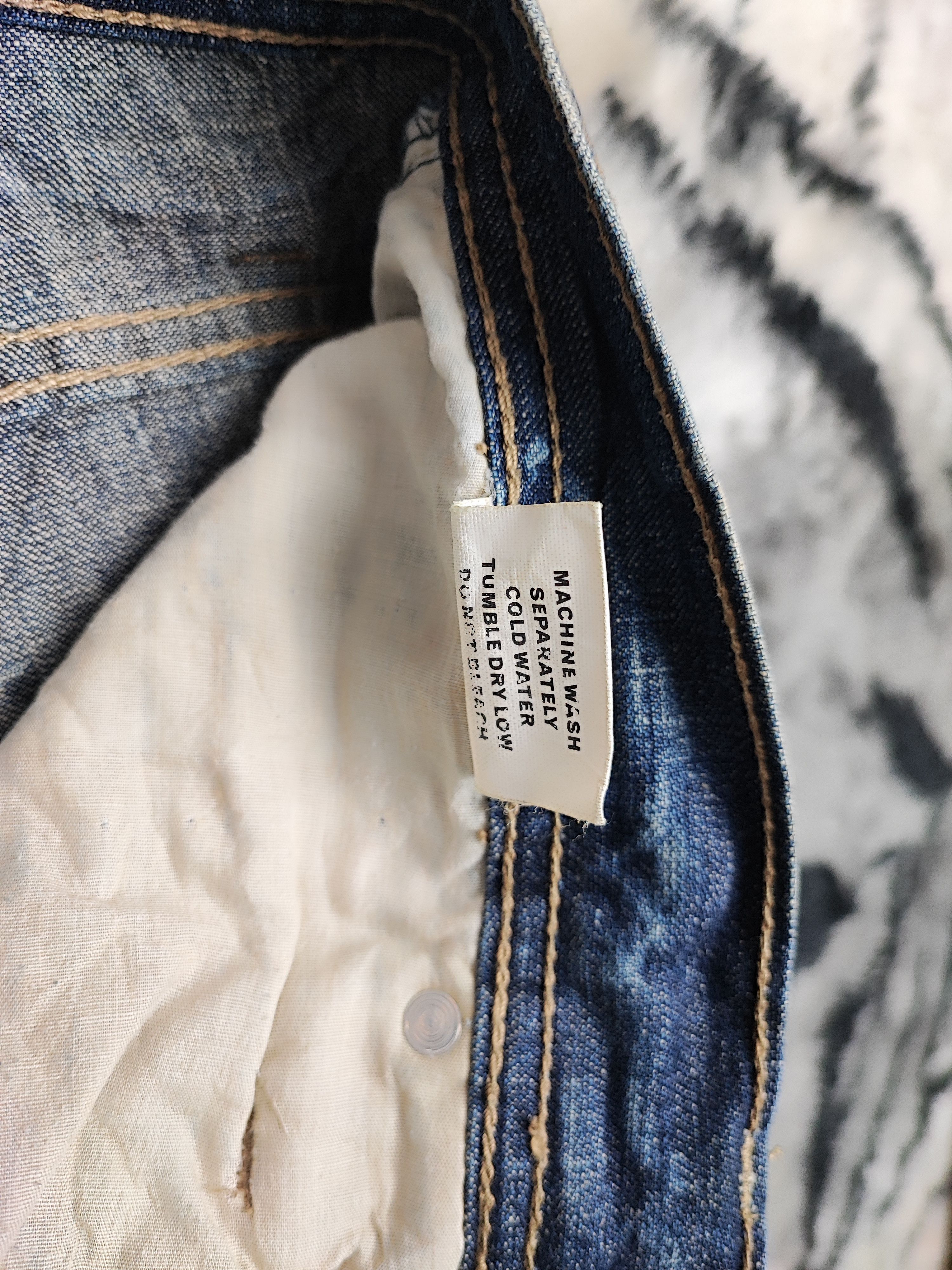 14th Addiction Vintage energy y2k bootcut baggy wide leg flare denim jeans Size US 35 - 19 Thumbnail