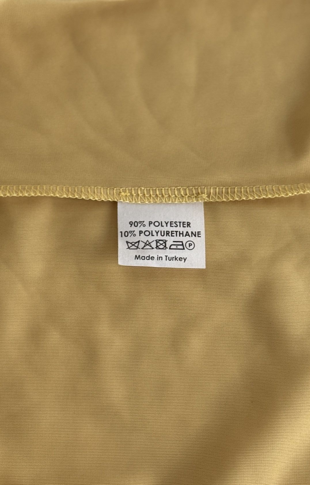 DRIES VAN NOTEN Size S Yellow Velour Scoop Neck Casual Top