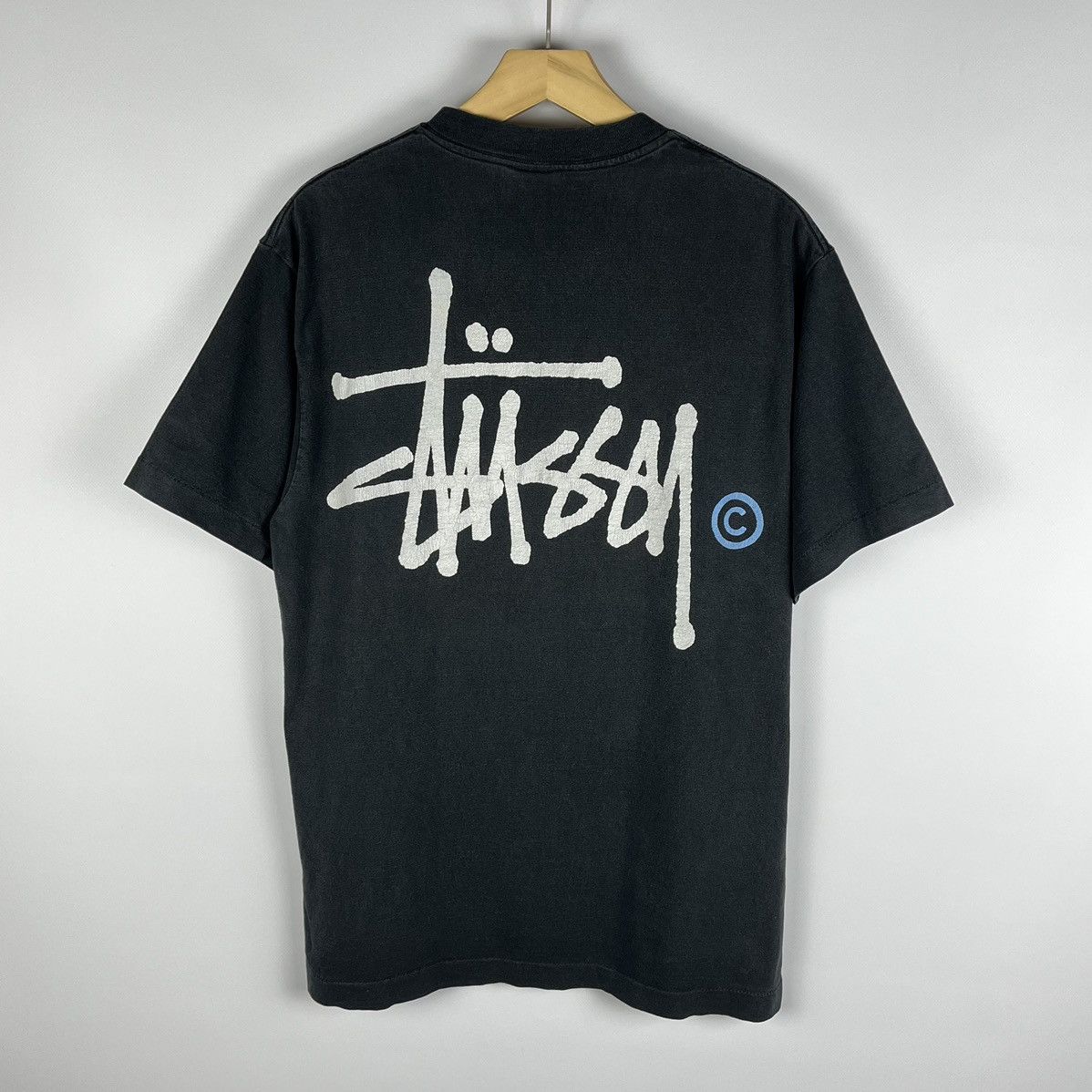 Vintage 90s Stussy t-shirt graffiti single 2024 stitch