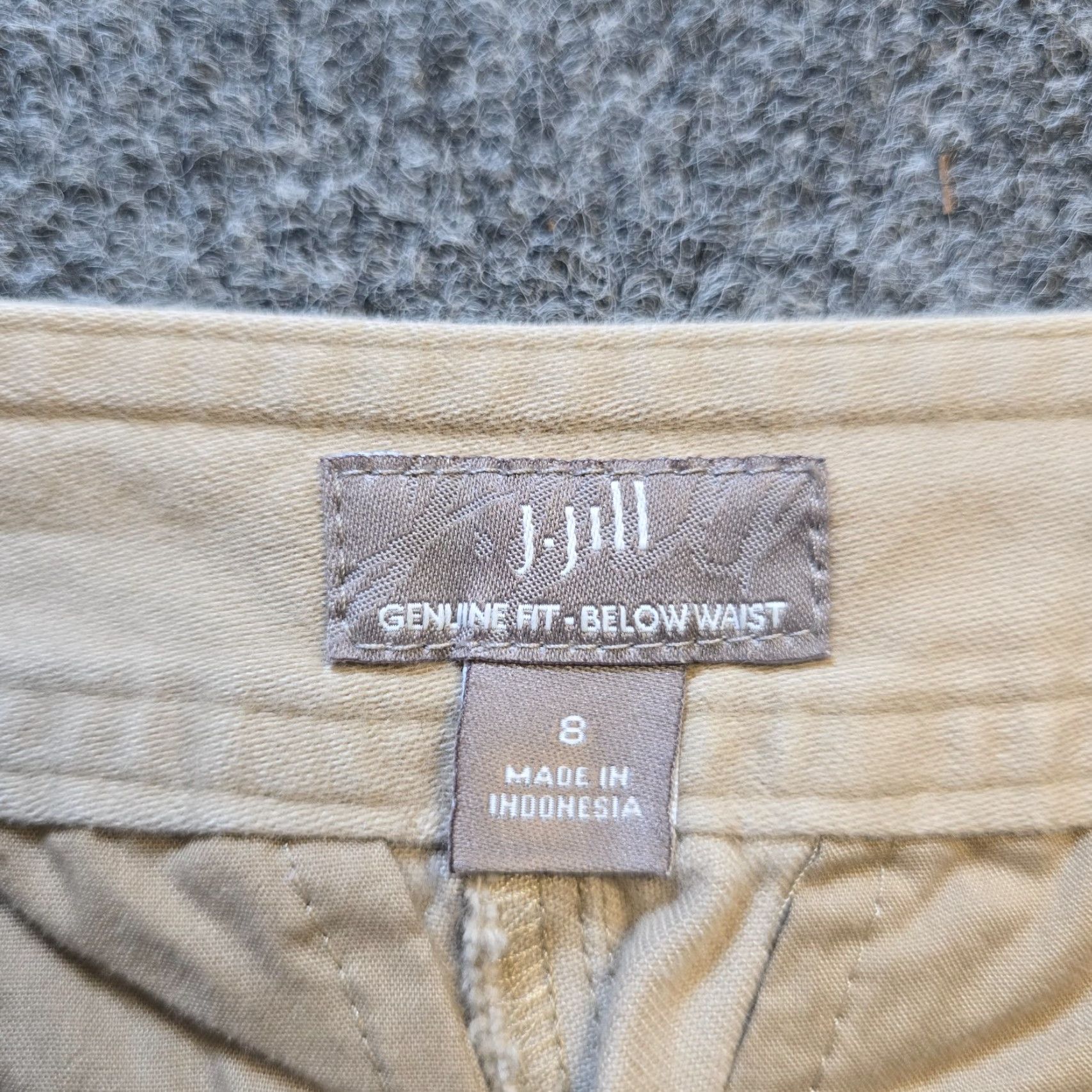 J. Jill J Jill Jeans Pants Women Size 8 Beige Tan Wide-Leg Mid Rise Casual Basic Neutral Size 30" / US 8 / IT 44 - 4 Thumbnail