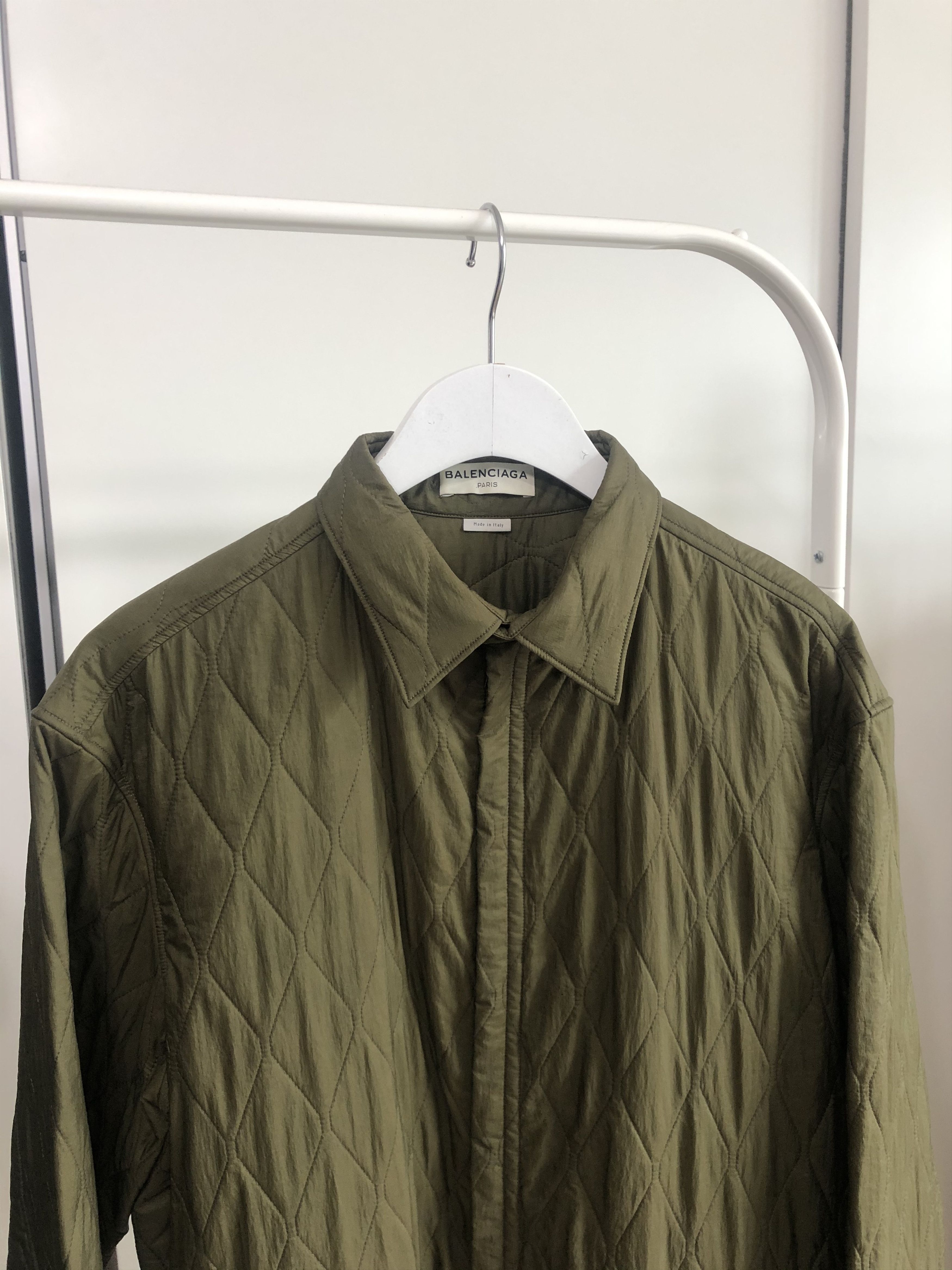 Balenciaga BALENCIAGA Quilted Shirt Jacket Size US M / EU 48-50 / 2 - 2 Thumbnail