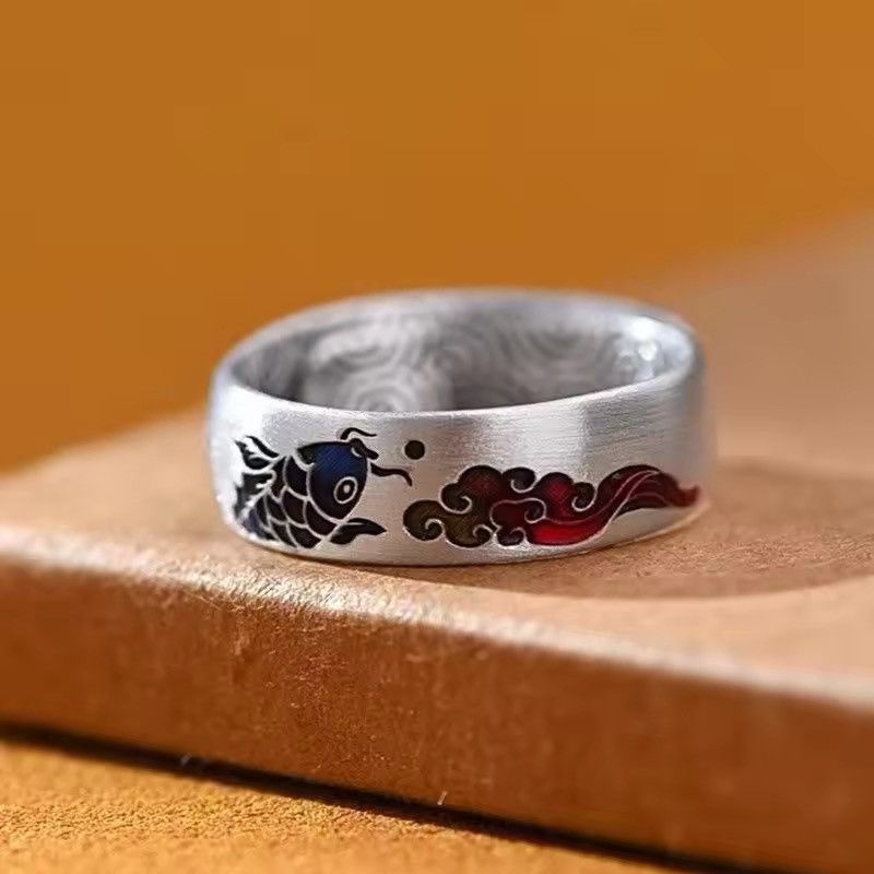 Jewelry × Vintage Vintage clouds koi resizeable rings Size ONE SIZE - 1 Thumbnail