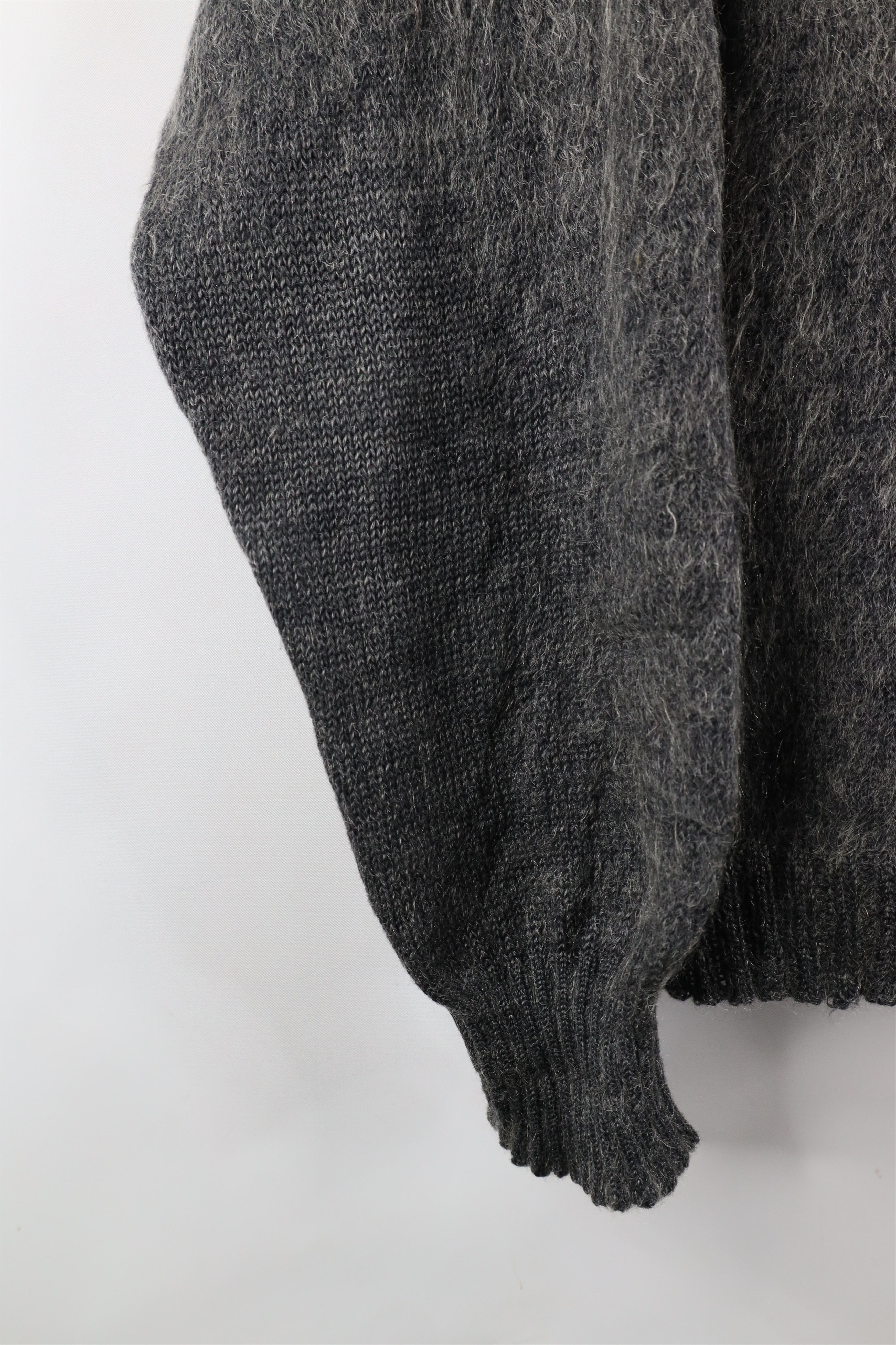 Vintage Vintage 40s 50s Streetwear Wool Shag Knit Sweater Gray Size US S / EU 44-46 / 1 - 4 Thumbnail