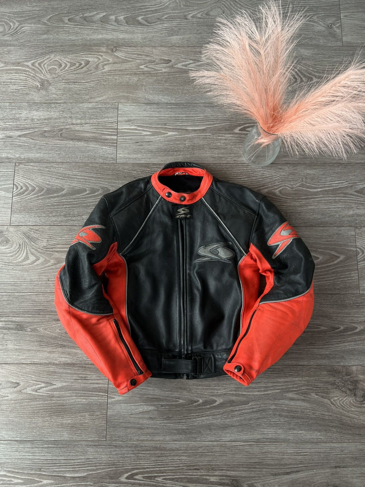 Genuine Leather ‼️Rare Vintage Spyke Racing Made in Italy Leather Save Jacket Size US M / EU 48-50 / 2 - 1 Thumbnail