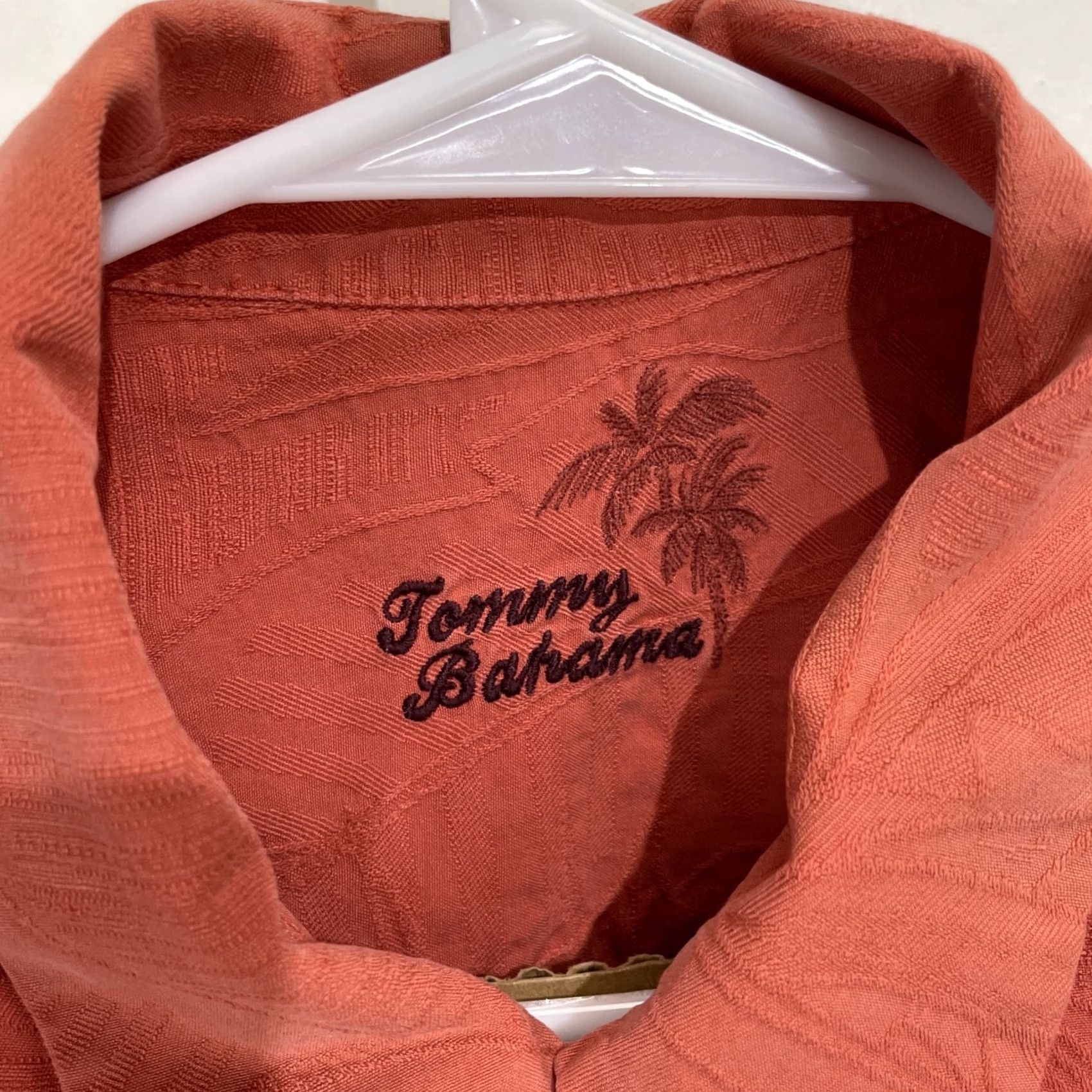 Tommy Bahama Tommy Bahama Silk Hawaiian Shirt Men's M Pink Button-Up Short Sleeve Camp Size US M / EU 48-50 / 2 - 2 Thumbnail
