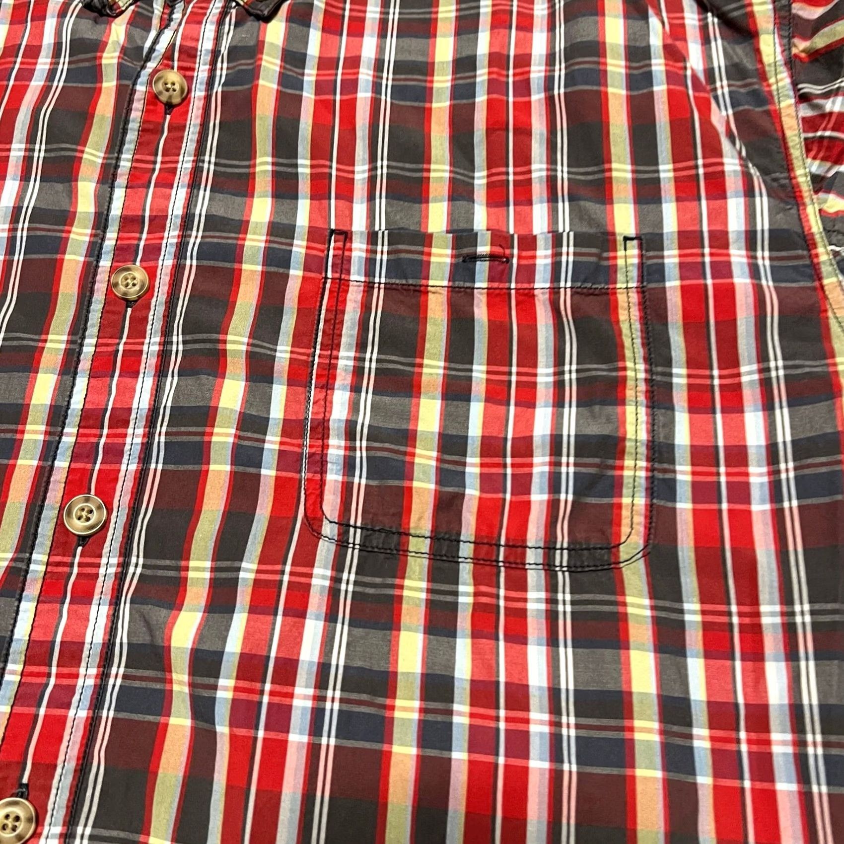 Duluth Trading Company Duluth Trading Shirt 3XL Mens Red Plaid Short Sleeve BBQ Button Front 72510 Size US XXL / EU 58 / 5 - 2 Thumbnail