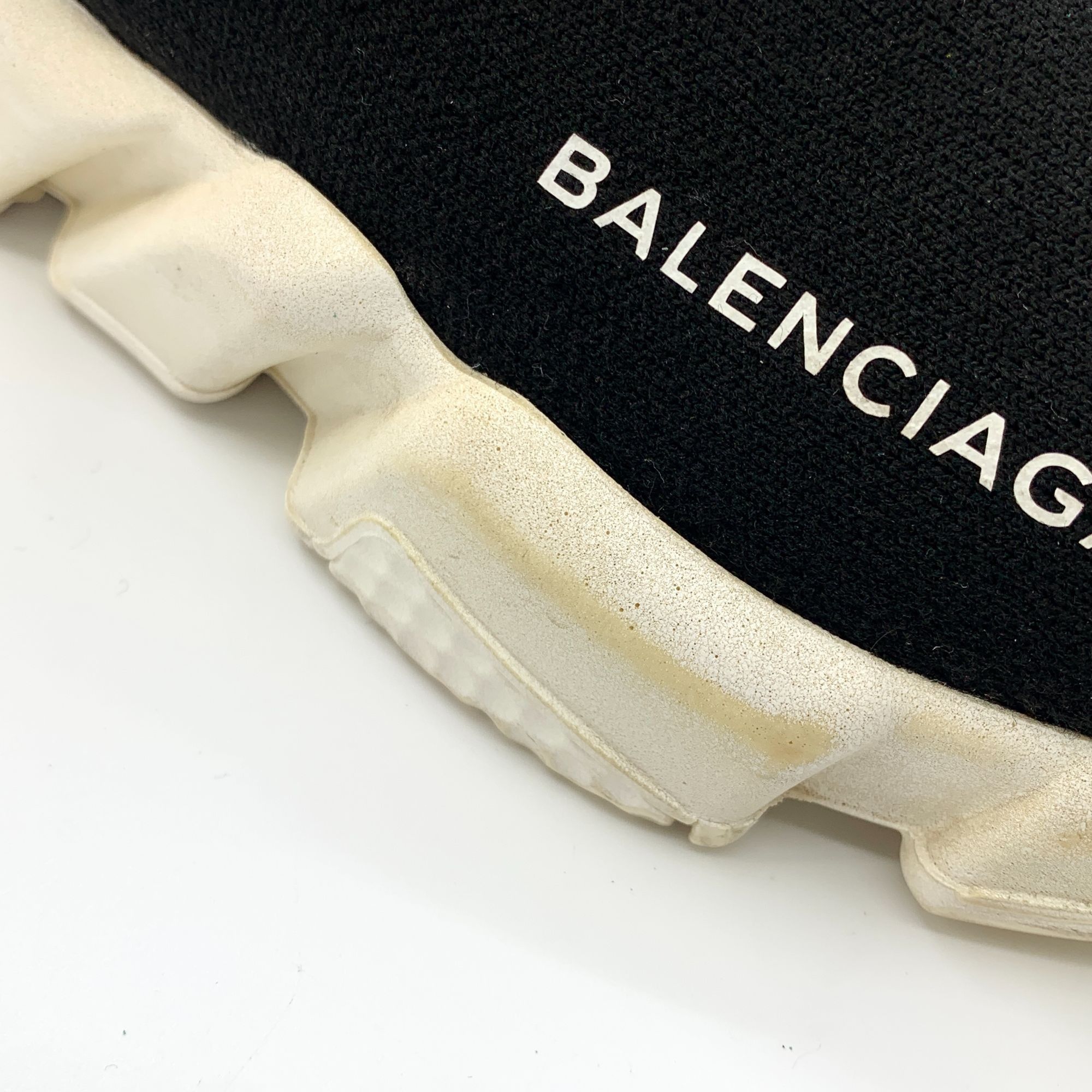 Balenciaga Balenciaga Black Logo Letter Print Chunky Sock Sneakers (Siz Size US 7 / IT 37 - 9 Thumbnail