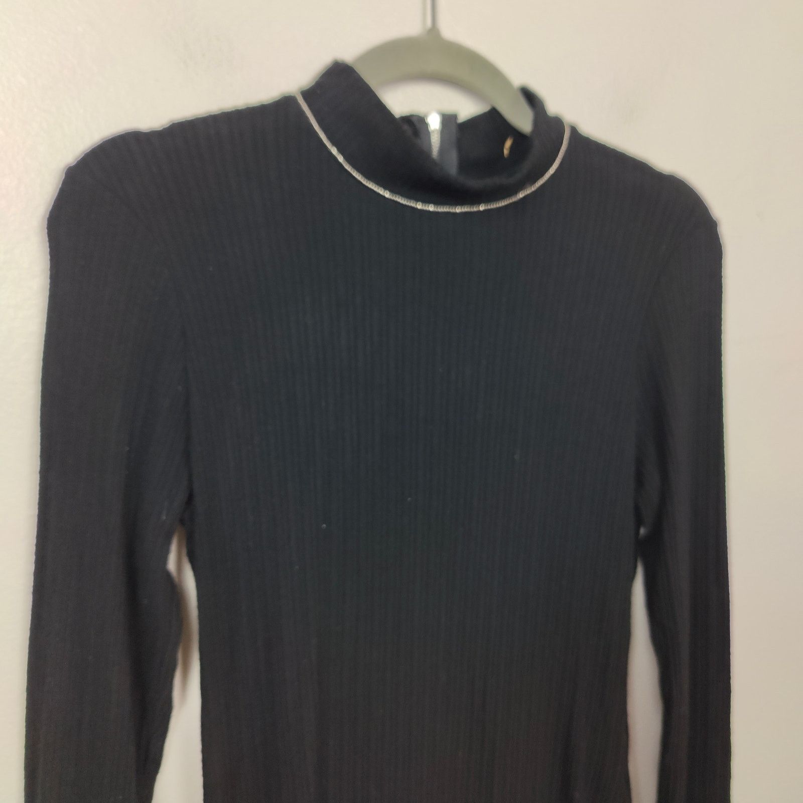 Other LNA Dress Womens Small Black Jewel Neckline Stacey Brushed Size S / US 4 / IT 40 - 2 Thumbnail