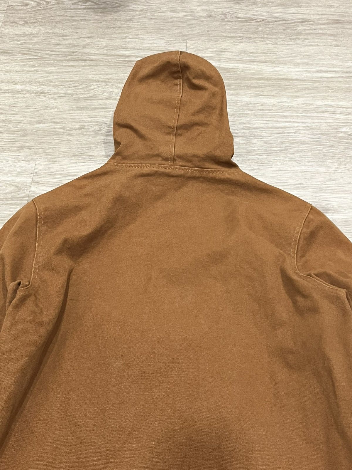 Supreme SS17 Supreme 2 Tone Hooded Work Wear Jacket Duck Brown XL Size US XL / EU 56 / 4 - 7 Thumbnail