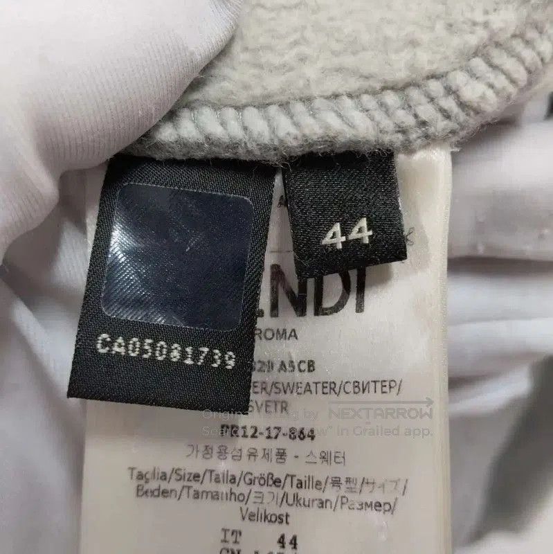Fendi Fendi Men's Long Sleeve Gray Sweatshirt . Size US L / EU 52-54 / 3 - 5 Thumbnail
