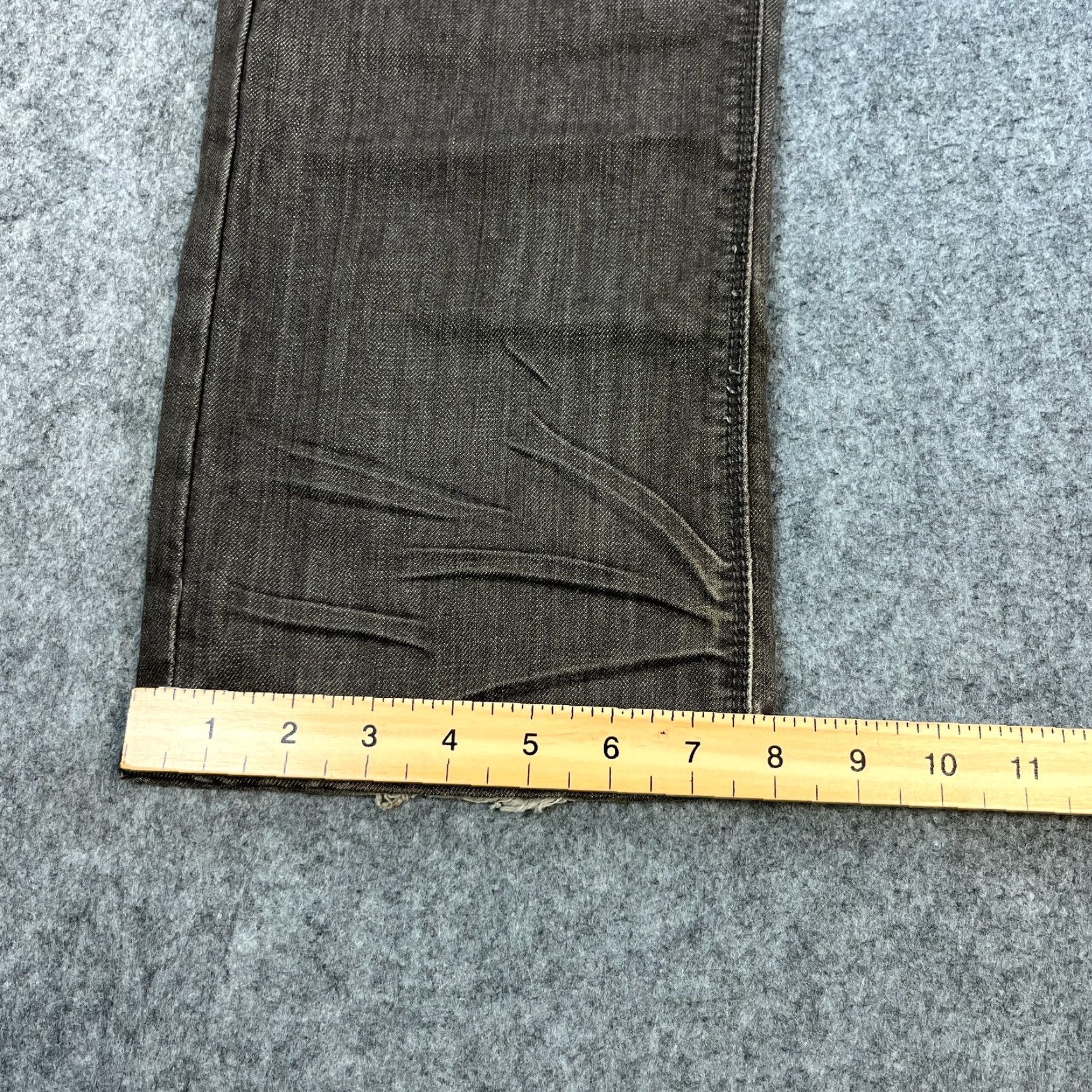 Marcs VINTAGE Marc Ecko Jeans Regular Straight 32 32 Dark Wash Grey Y2K Zip Pocket Mens Jeans Size US 32 / EU 48 - 3 Thumbnail