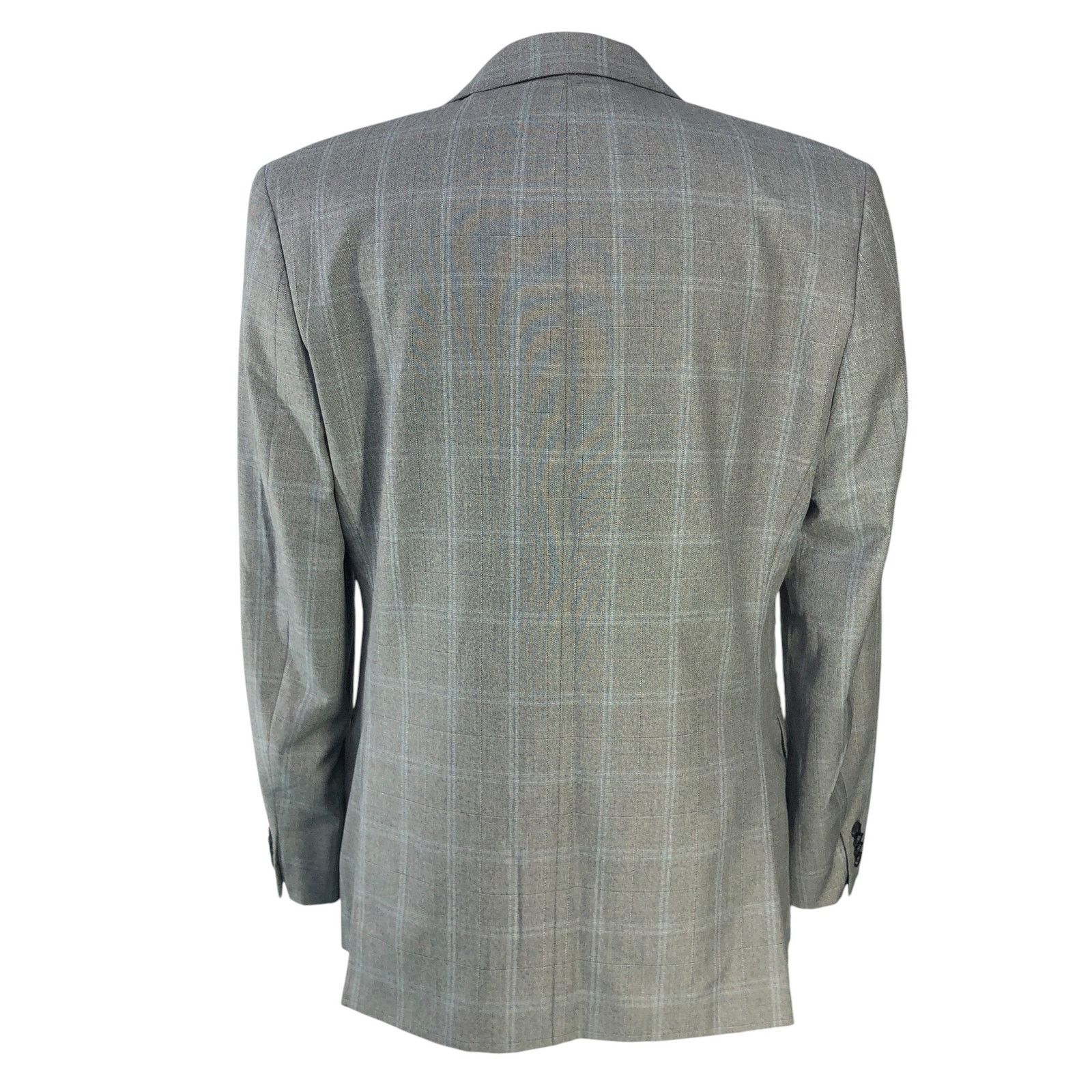 Michael Kors Michael Kors 42L Sport Coat Jacket Blazer Gray Windowpane Size 42L - 9 Thumbnail