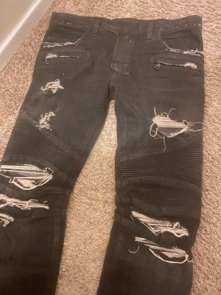 Balmain Balmain Biker Denim Size US 30 / EU 46 - 1 Thumbnail