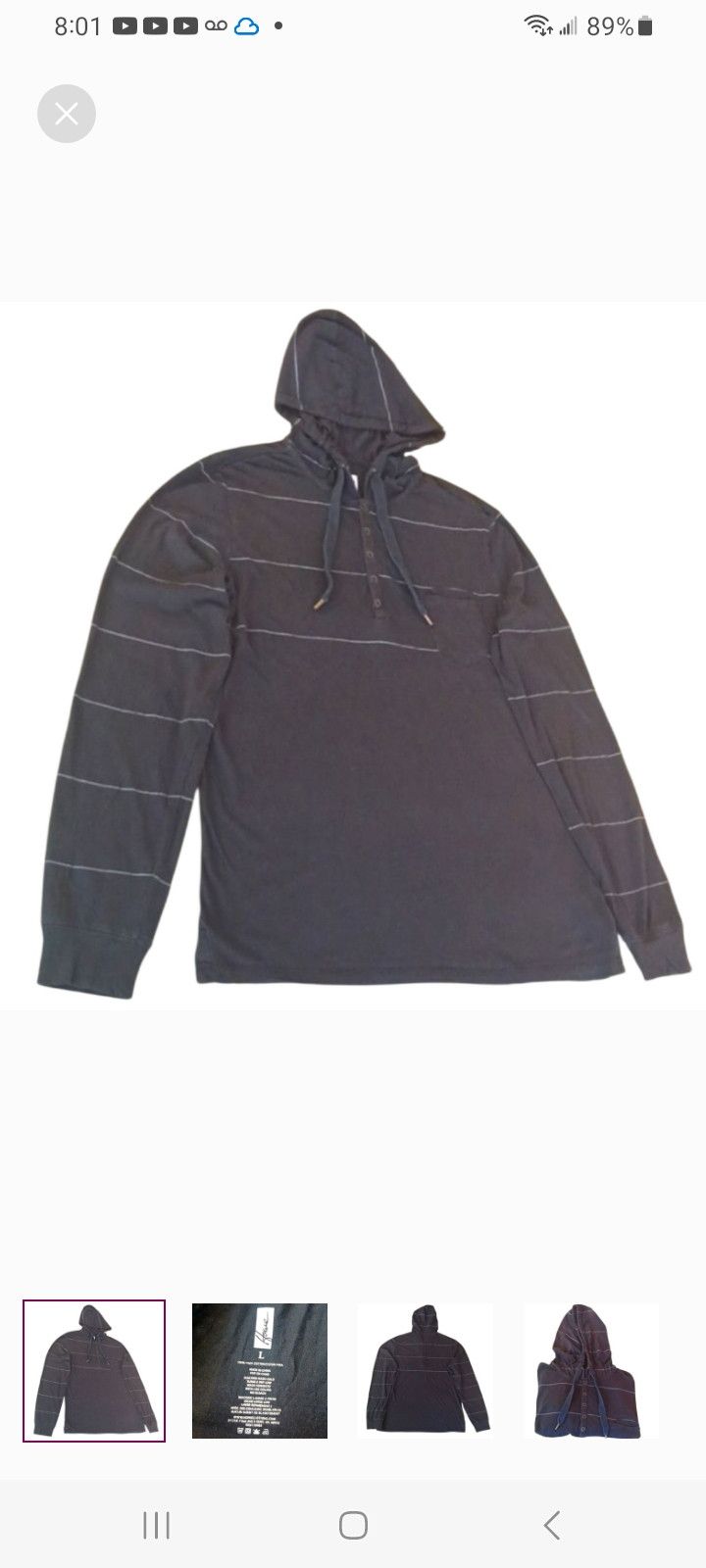 Howe Howe Pima Cotton Hoodie Size US L / EU 52-54 / 3 - 4 Thumbnail