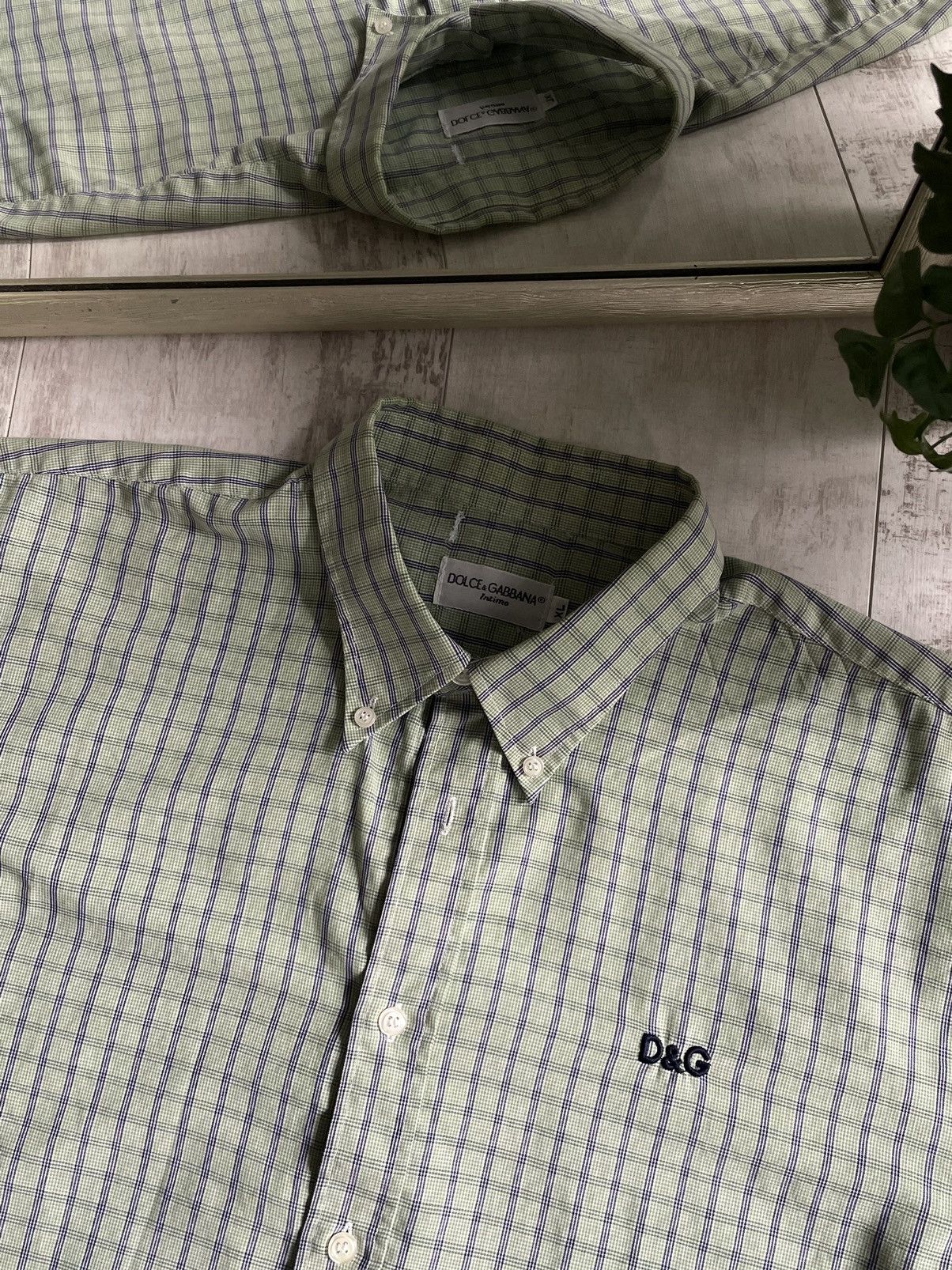 Dolce & Gabbana × Vintage Vintage Dolce & Gabbana Flannel Shirt Button Up Size US XL / EU 56 / 4 - 3 Thumbnail
