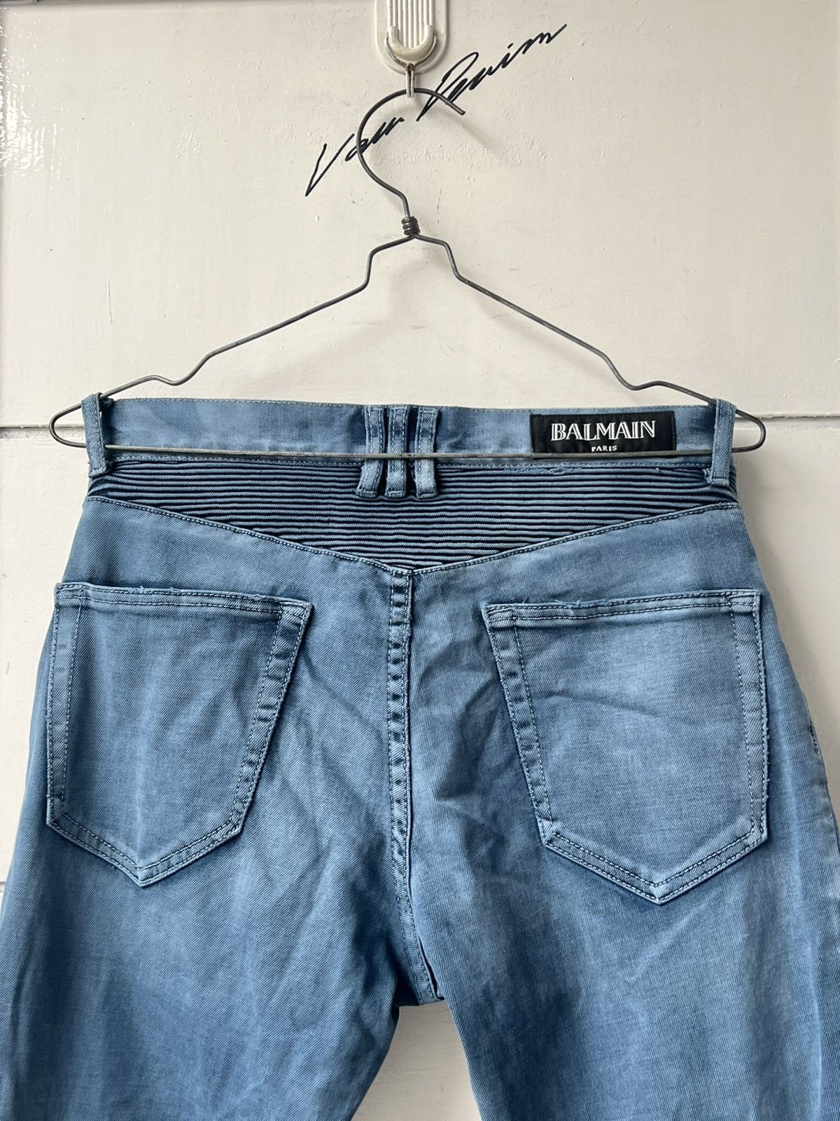 Balmain Balmain Paris Biker Distressed Jeans Size US 32 / EU 48 - 14 Thumbnail