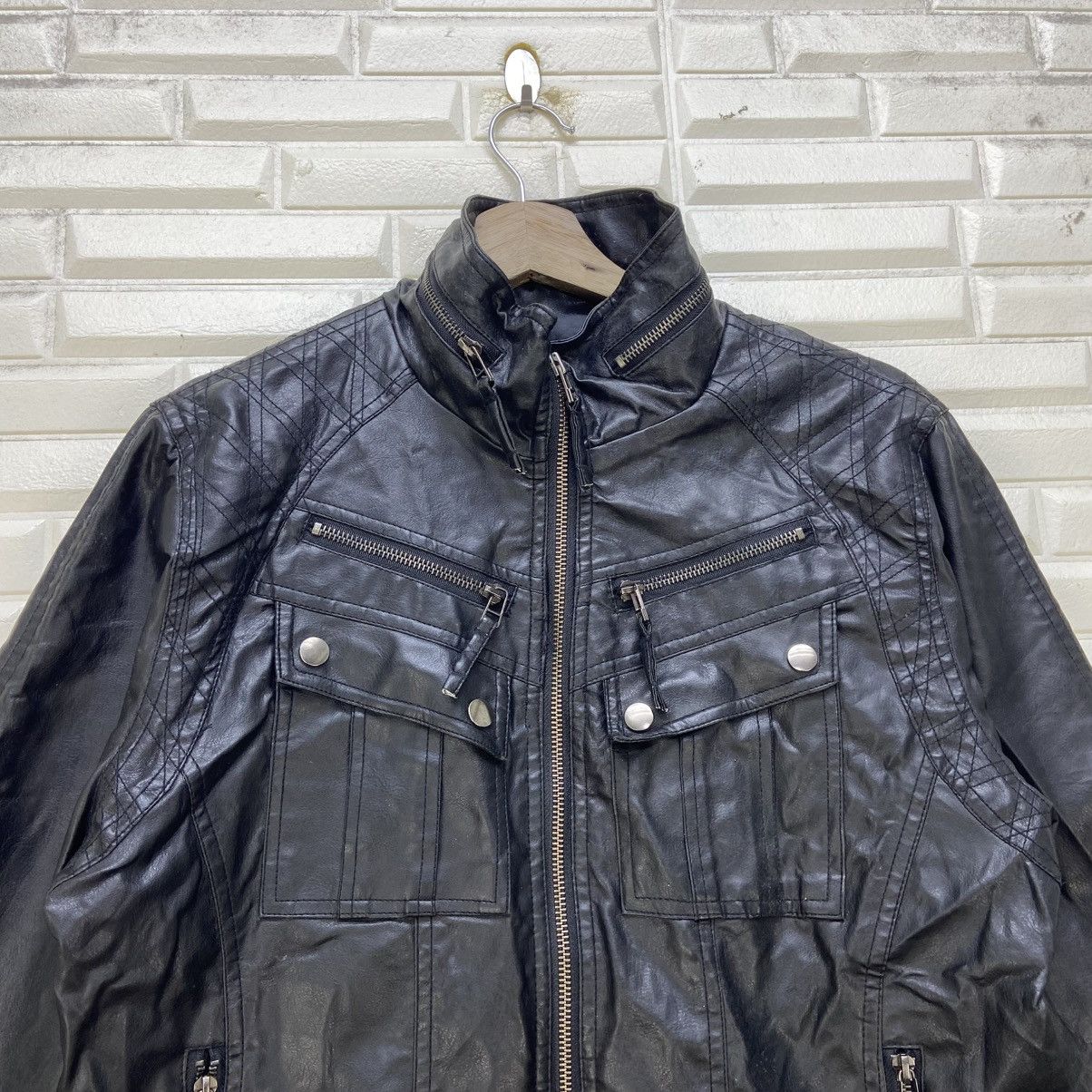 semanticdesign Japanese Brand Semantic Design Synthetic Leather BikerJacket Size US S / EU 44-46 / 1 - 7 Thumbnail