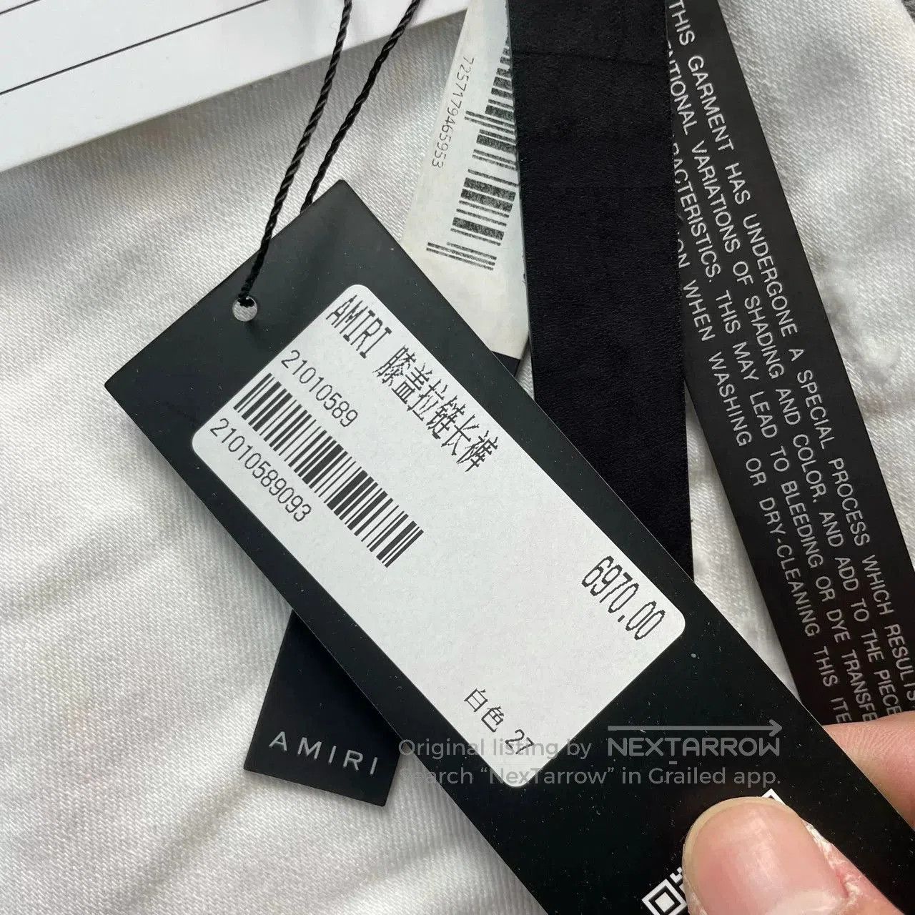 Amiri AMIRI White Zipper Jeans. Size 26" / US 2 / IT 38 - 6 Thumbnail