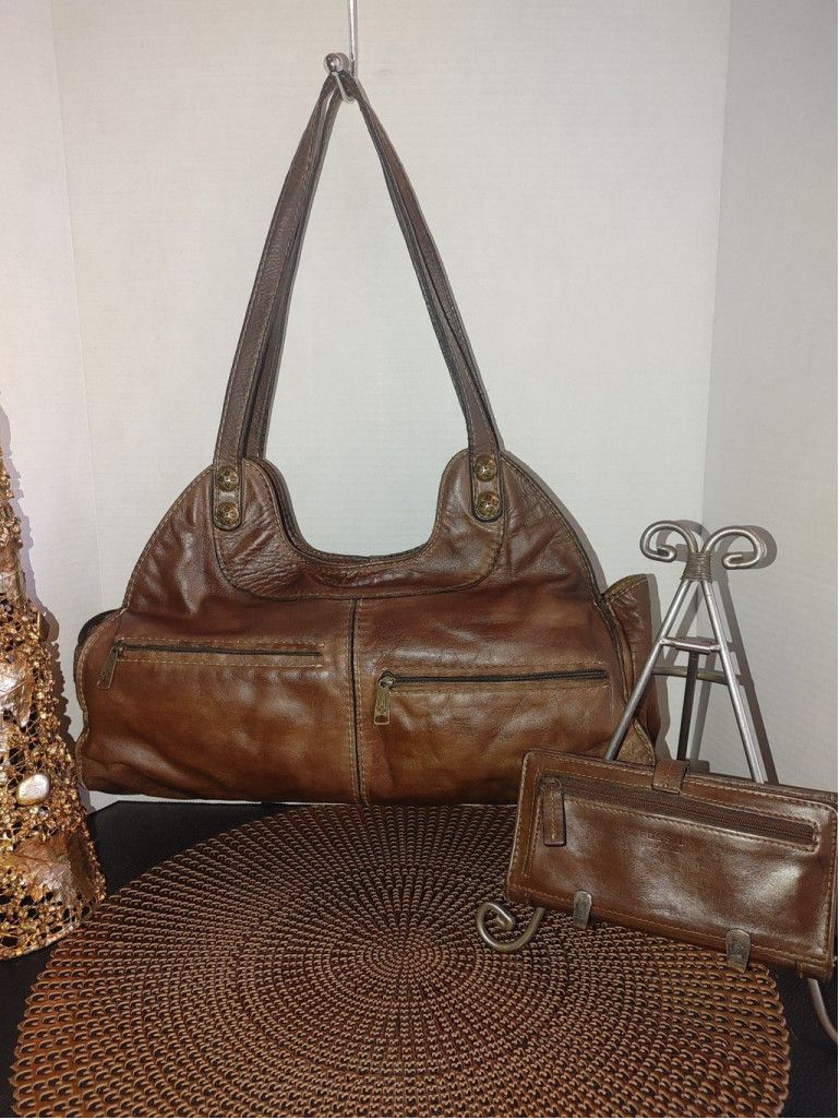 Patricia Nash Patricia Nash Leather Shoulder Bag & Fossil Wallet Size ONE SIZE - 5 Thumbnail