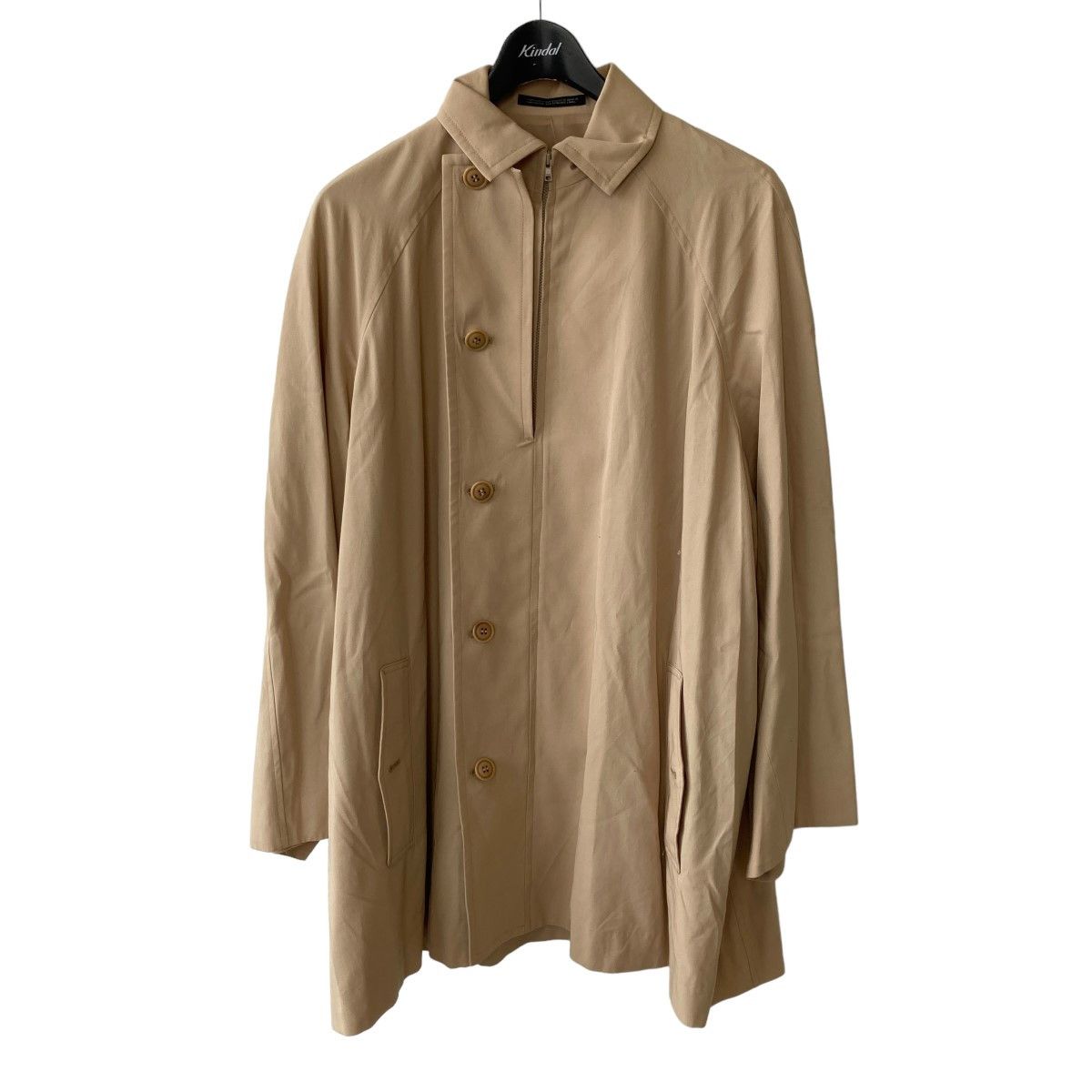 image of Yohji Yamamoto Noir Stainless Collar Cotton Coat in Beige, Men's (Size Medium)