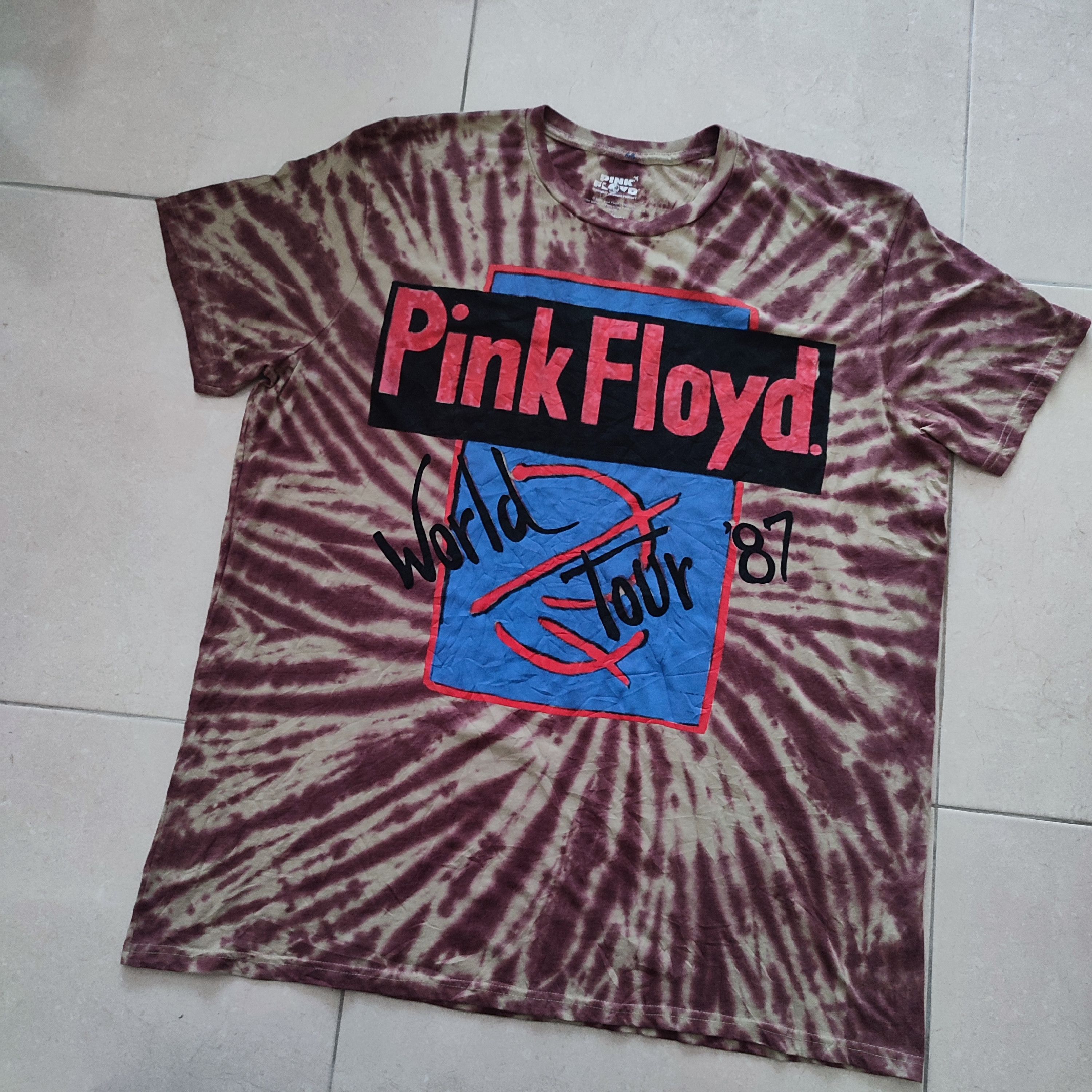 Band Tees × Pink Floyd × Vintage 🔥STEALS🔥Rare Pink Floyd World Tour 1987 Merchandise Shirt Size US XXL / EU 58 / 5 - 2 Thumbnail