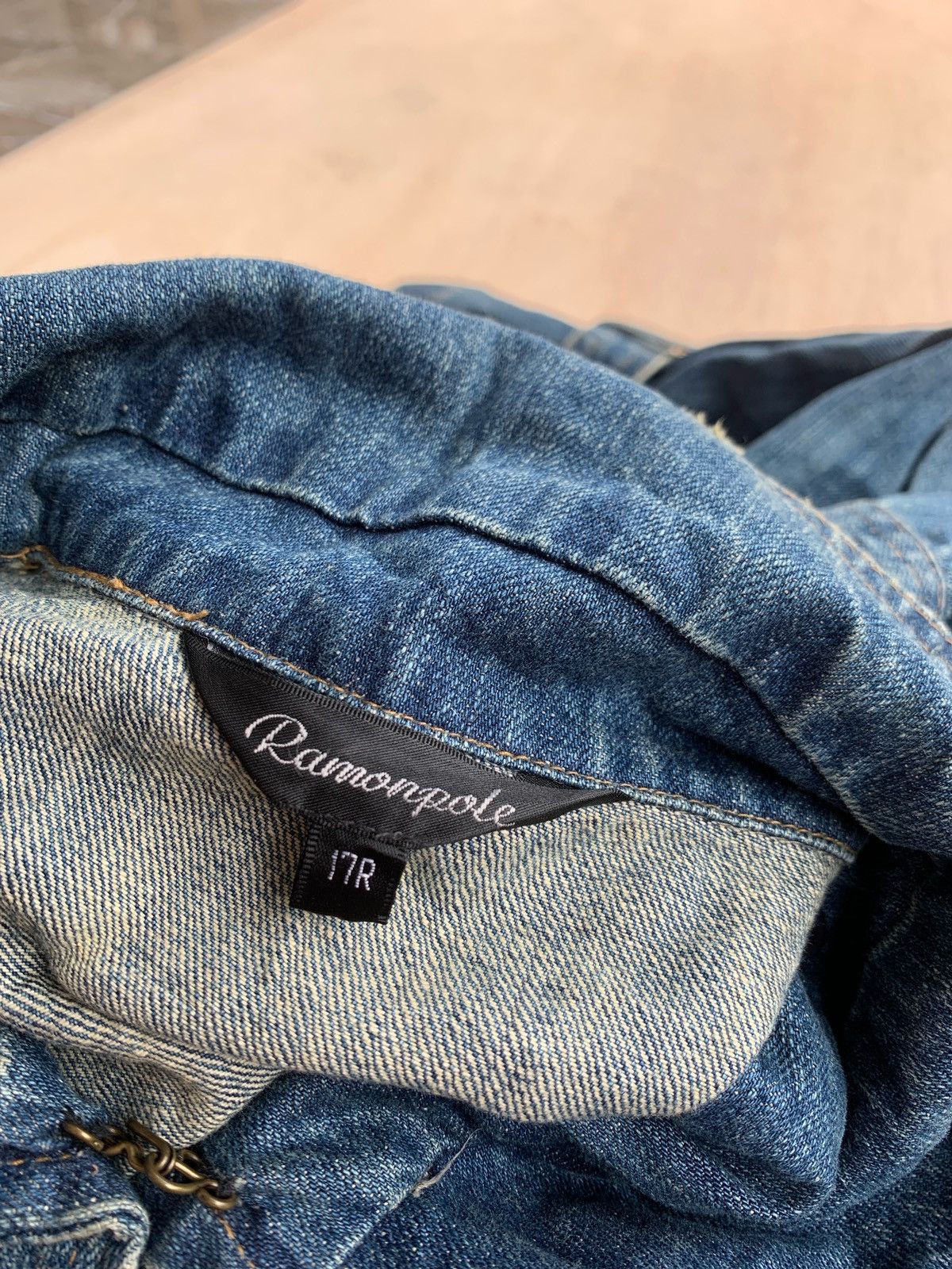 14th Addiction × Japanese Brand Vintage Ramonpole Pocket Denim Jacket Size US L / EU 52-54 / 3 - 9 Thumbnail