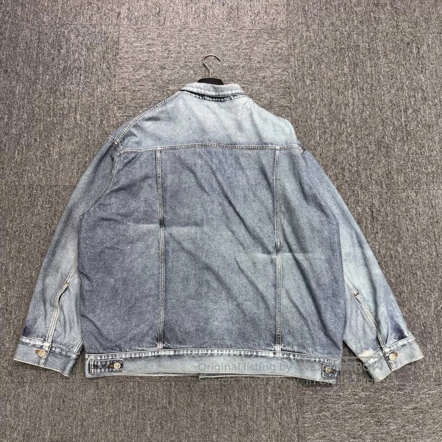 Balenciaga Balenciaga Washed Distressed Denim Jacket. Size US L / EU 52-54 / 3 - 5 Thumbnail
