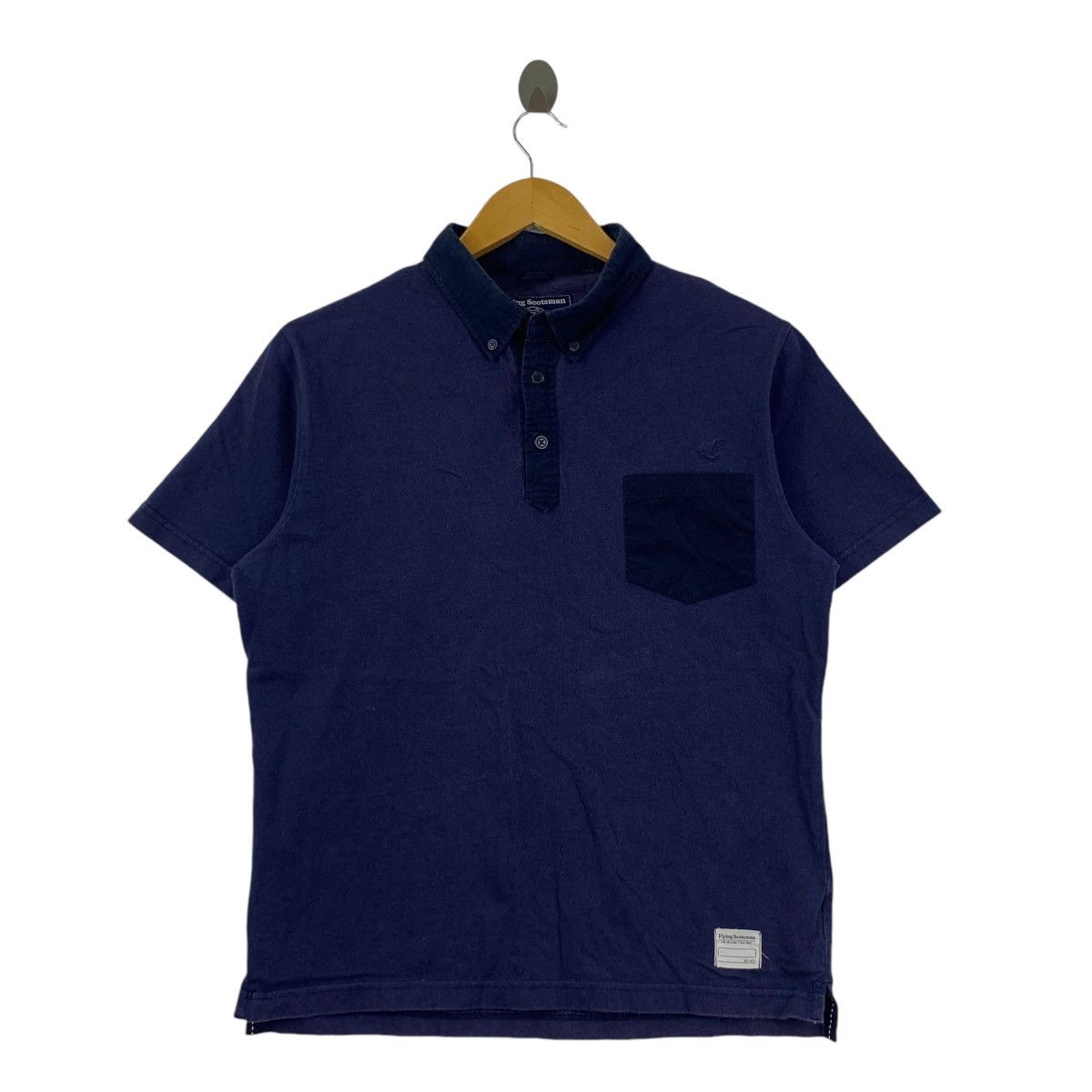 Vintage Vintage FLYING SCOTSMAN Pocket Polo Tee Shirt Top Office Size L / US 10 / IT 46 - 1 Thumbnail