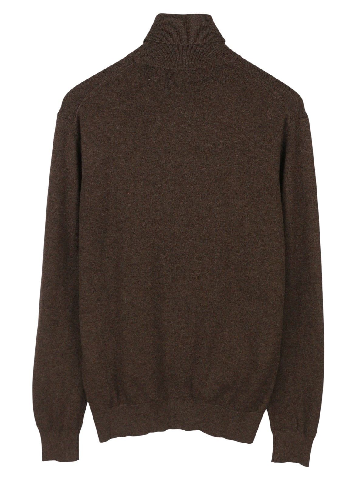 Scotch & Soda L Brown Melange High Neck Knit Jumper 88562 Size US L / EU 52-54 / 3 - 2 Thumbnail