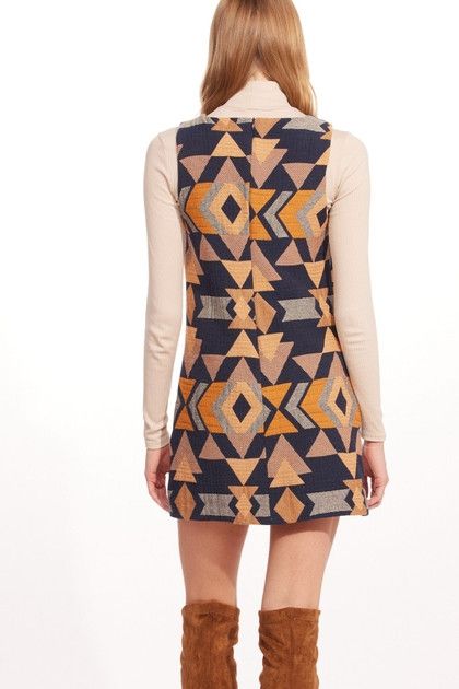 Eva Franco Eva Franco Polygon Twiggy Jacquard Mini Shift Dress Size S / US 4 / IT 40 - 3 Thumbnail