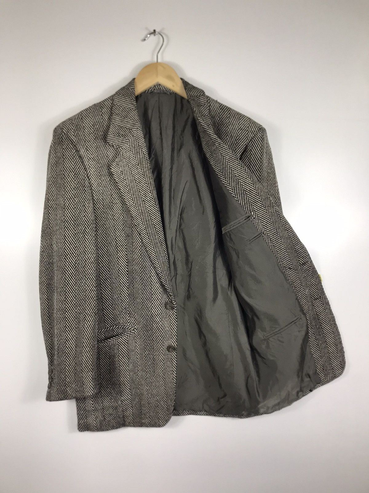 Gianfranco Ferre ⚡️Vintage Gianfranco Ferre Wool Tweed Single Breast Coat Size 44R - 9 Thumbnail