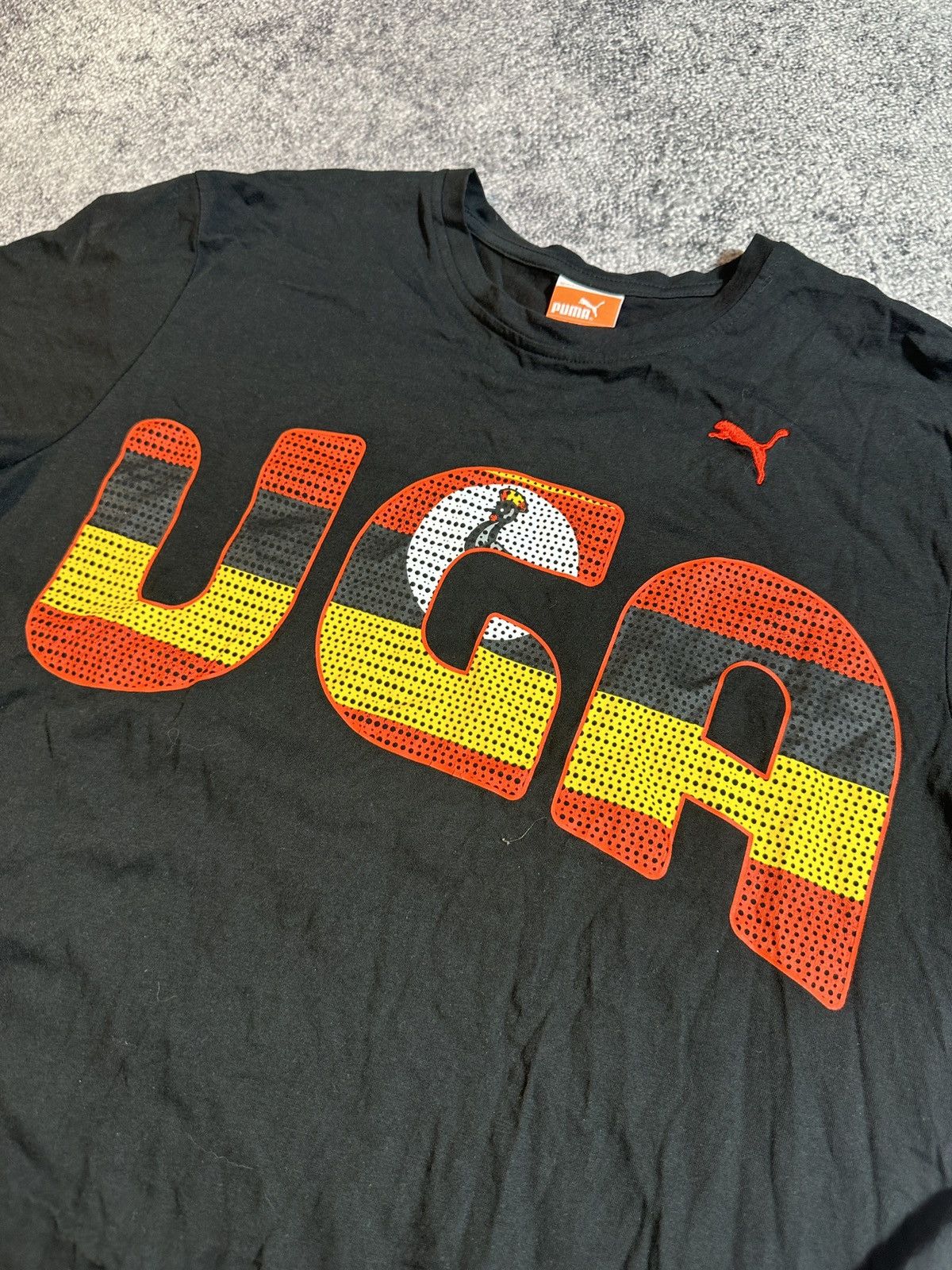 Puma × Vintage Vintage Puma Uganda Soccer Jersey T-shirt Streetwear Rare XL Size US XL / EU 56 / 4 - 4 Thumbnail