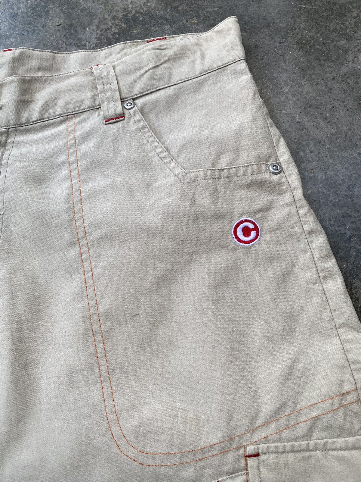 Vintage Vintage 90s Conart Dope Shit Hip Hop Cargo Short Pants Size US 35 - 3 Thumbnail