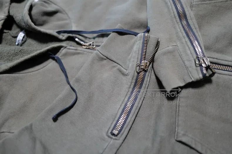 Balmain BALMAIN Distressed zipper hooded sweatshirt Size US S / EU 44-46 / 1 - 3 Thumbnail
