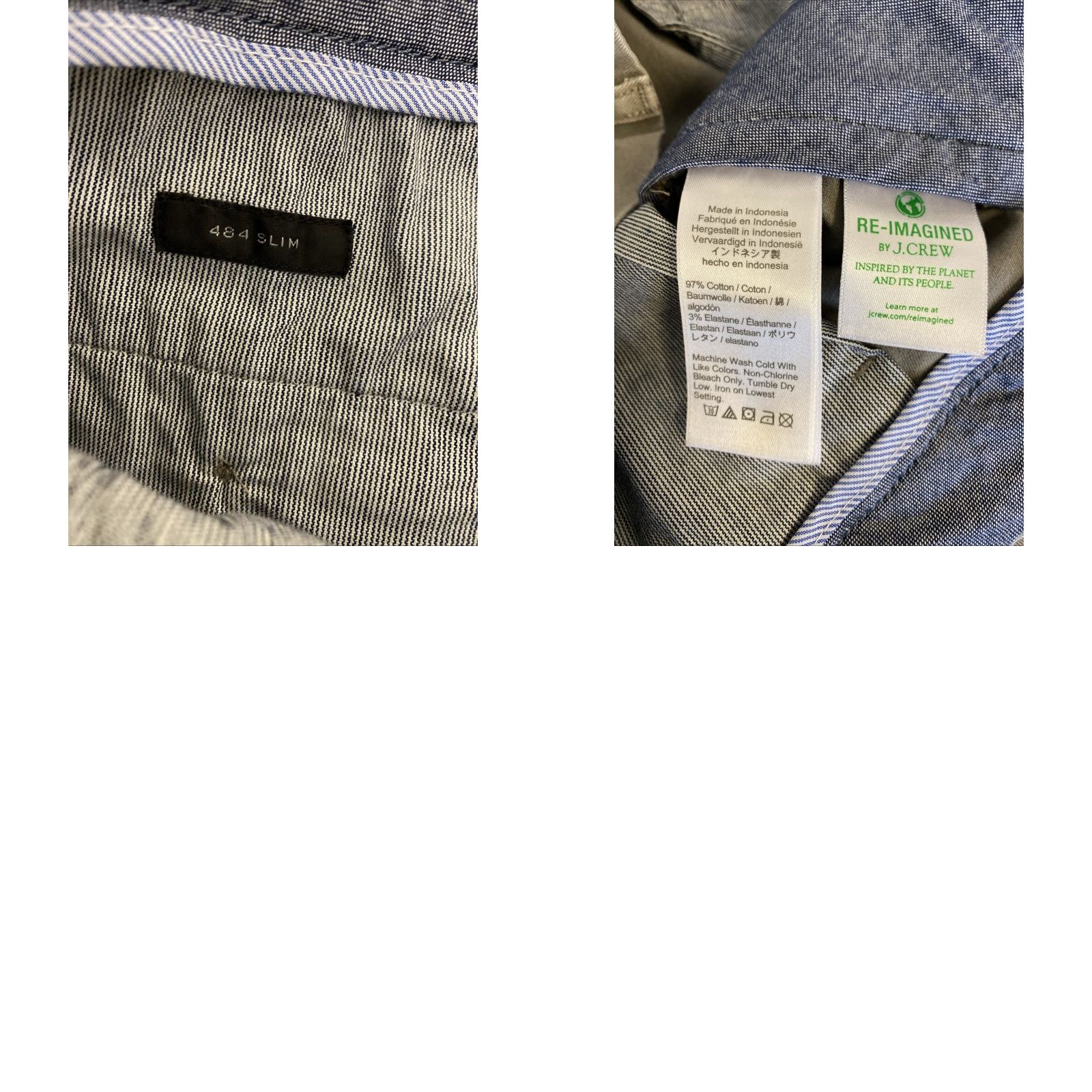 J.Crew VINTAGE J.CREW Men’s Gray Cotton Chino Pants Tapered Fit 33x32 Casual Business Size US 33 - 8 Thumbnail