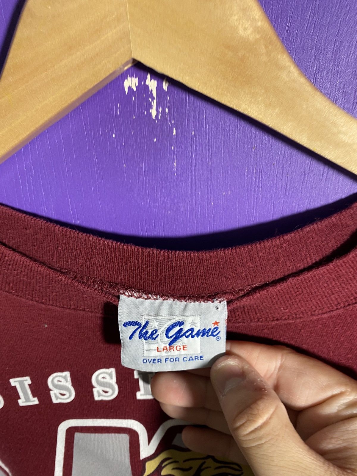 Vintage Vintage 90s The game Mississippi state bulldogs tee Size US L / EU 52-54 / 3 - 4 Thumbnail