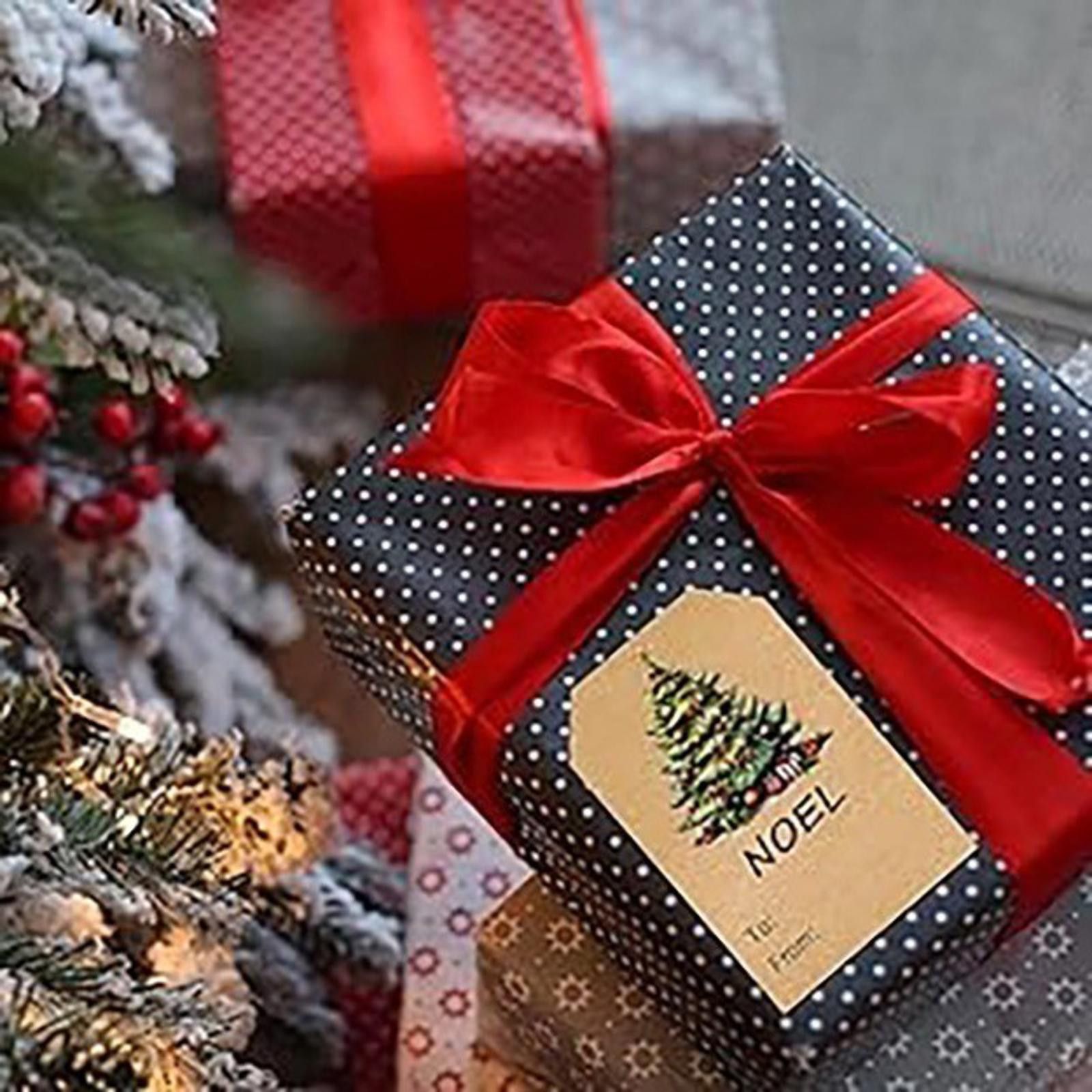 The Unbranded Brand Christmas Sticker Tags Self Adhesive Set of 120 Large 2"x3" Size ONE SIZE - 3 Thumbnail