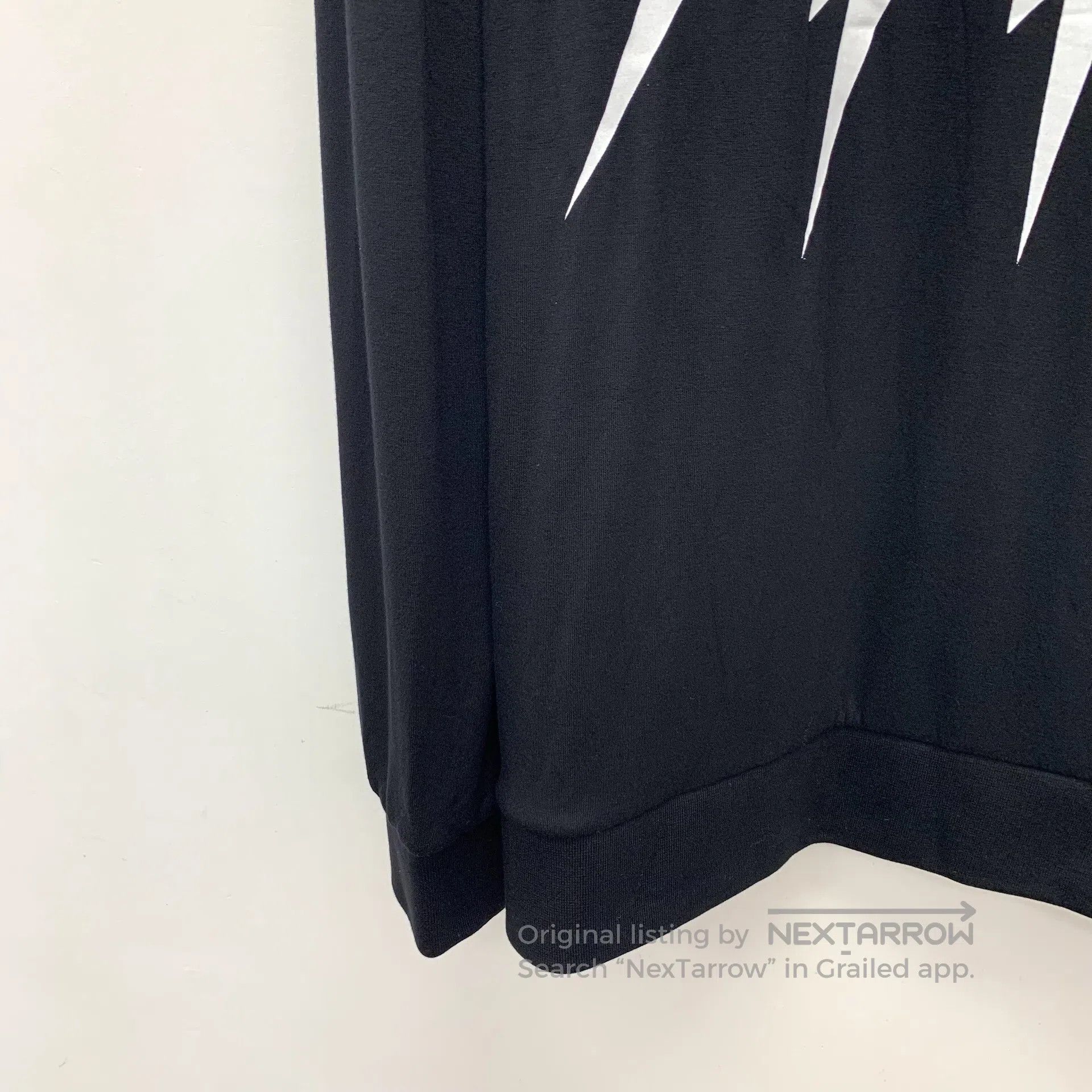 Neil Barrett Neil Barrett Black cotton long-sleeved sweatshirt with lig Size US L / EU 52-54 / 3 - 4 Thumbnail