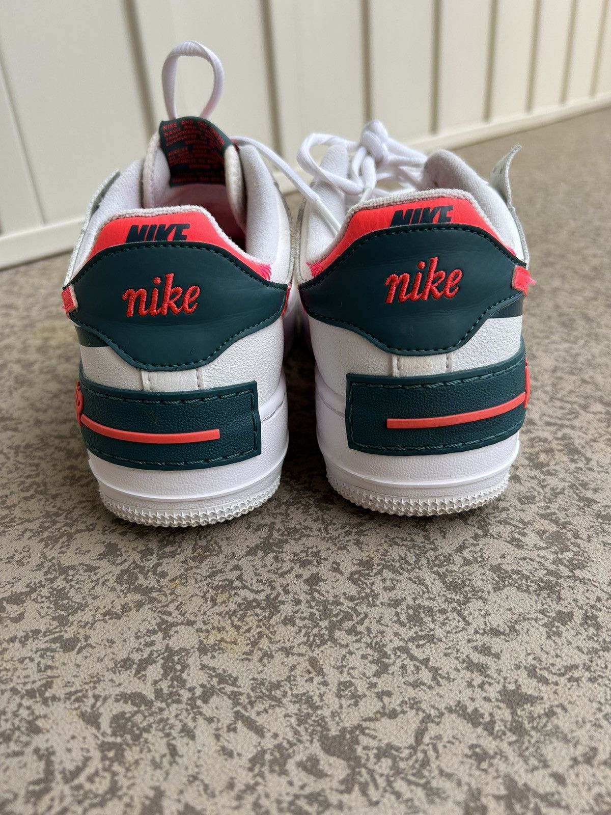 Nike Nike Air Force 1 Shadow White/Solar Red Size US 7.5 / EU 40-41 - 4 Thumbnail